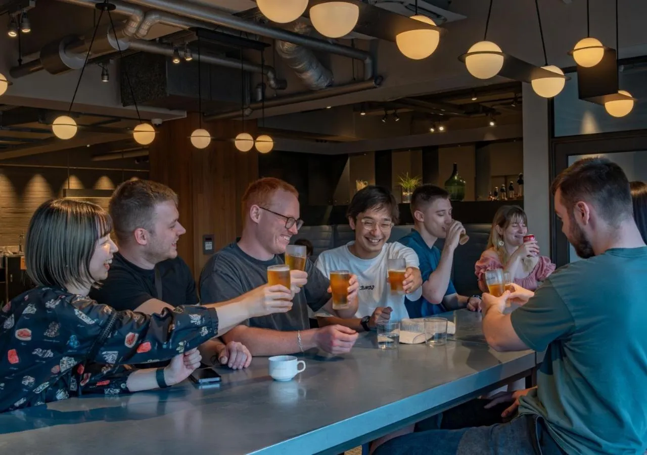 Communal lounge/ TV room in The Millennials Kyoto