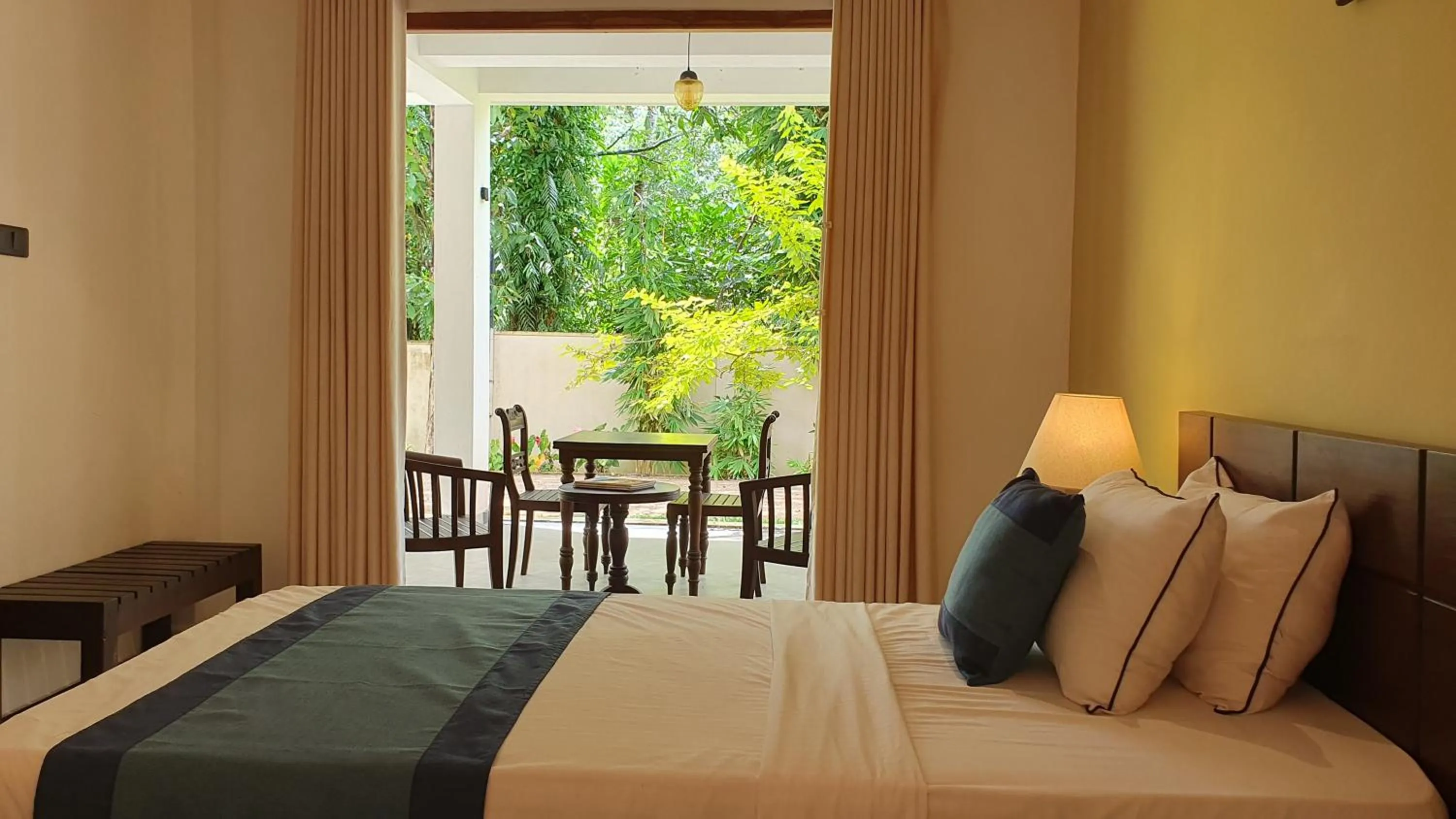 View (from property/room), Bed in Coastal Villa Mirissa