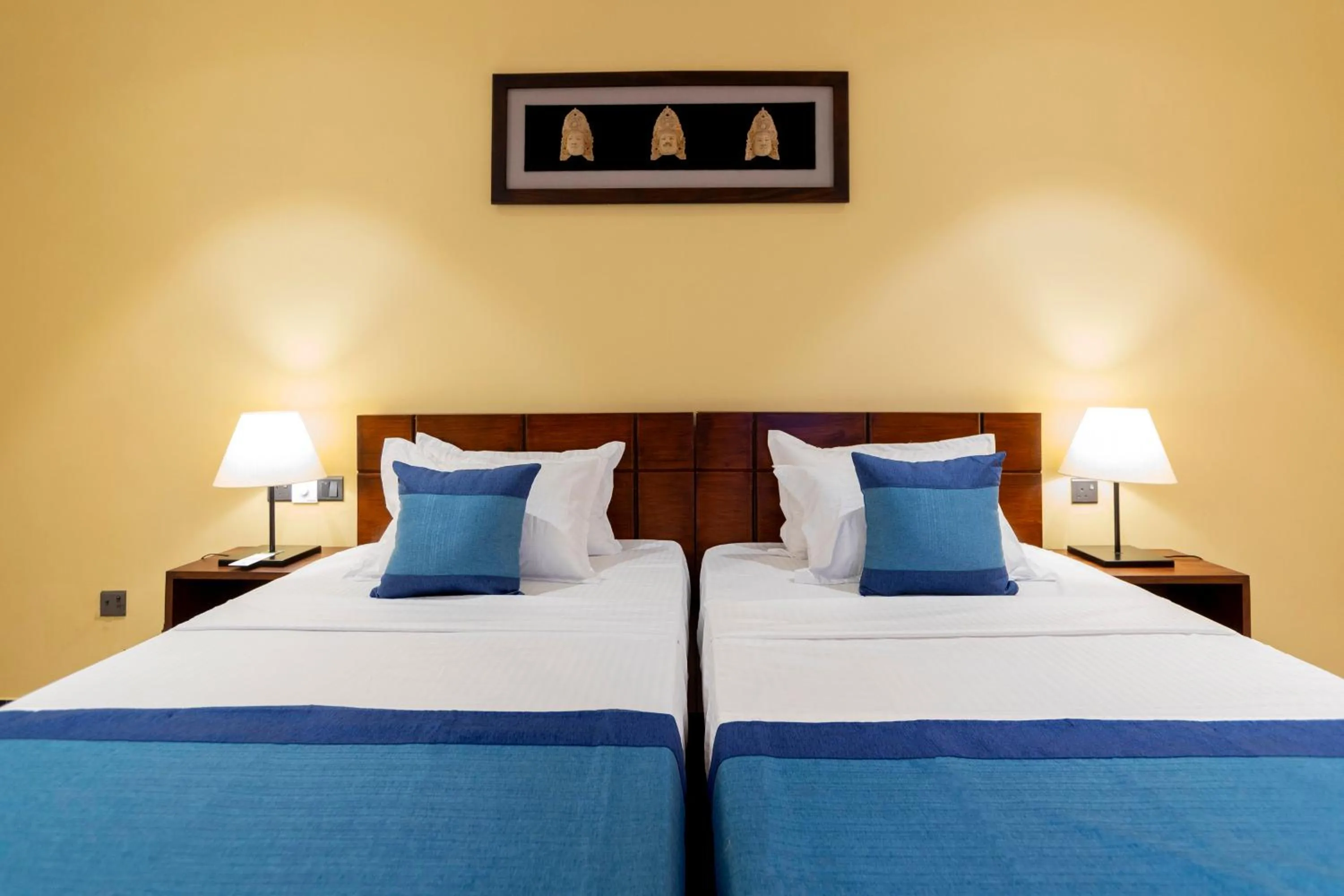 Bed in Coastal Villa Mirissa