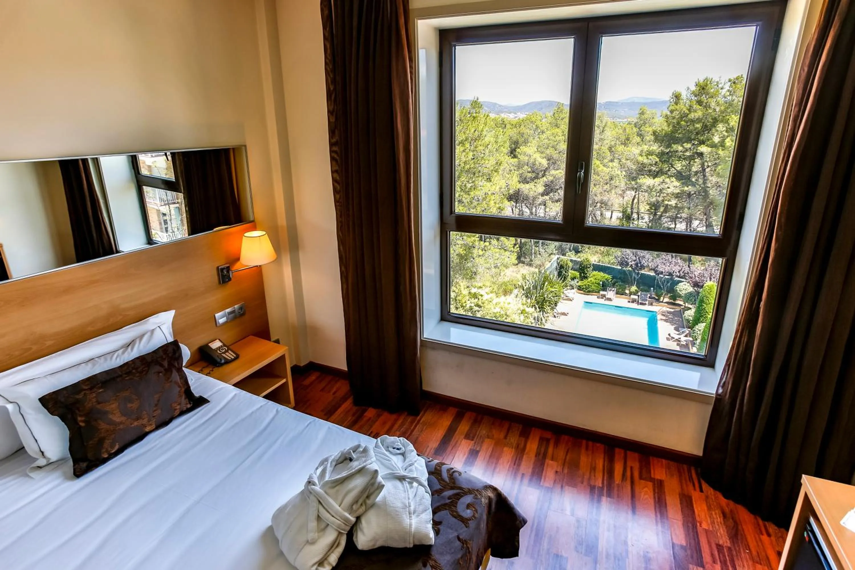 Bed in Hotel Desitges