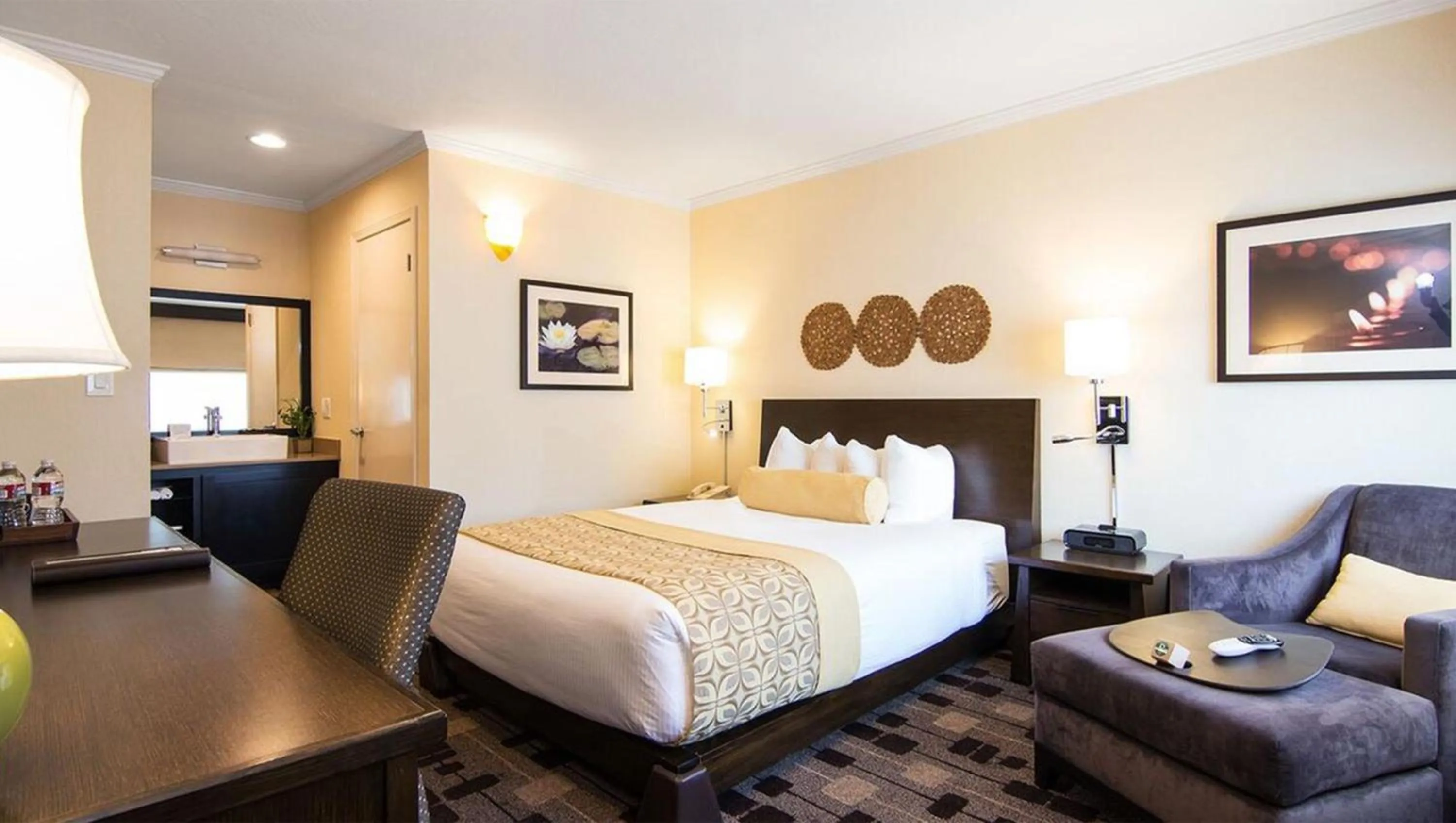 Bedroom, Bed in The Zen Hotel Palo Alto