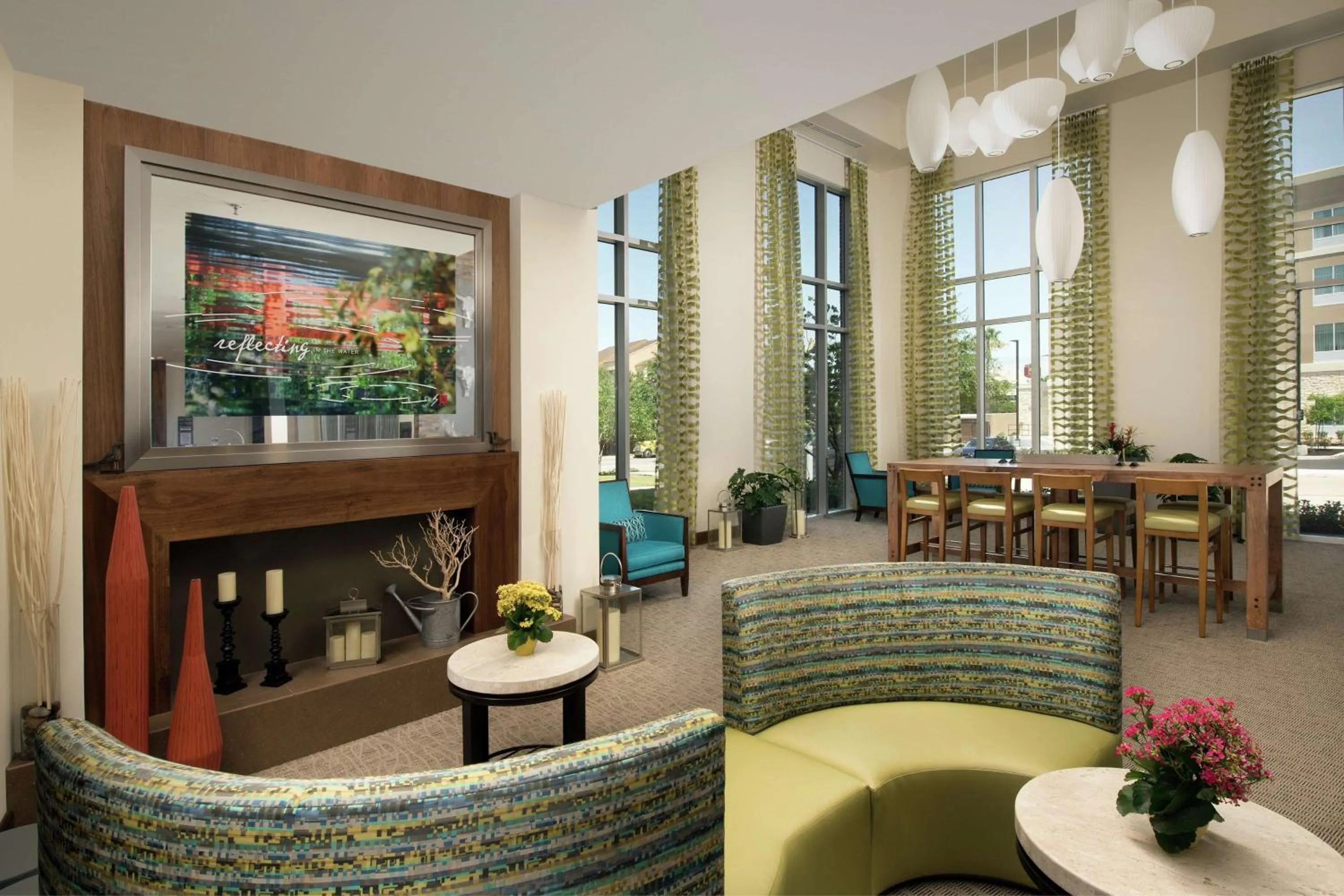 Lobby or reception in Hilton Garden Inn San Antonio Airport South