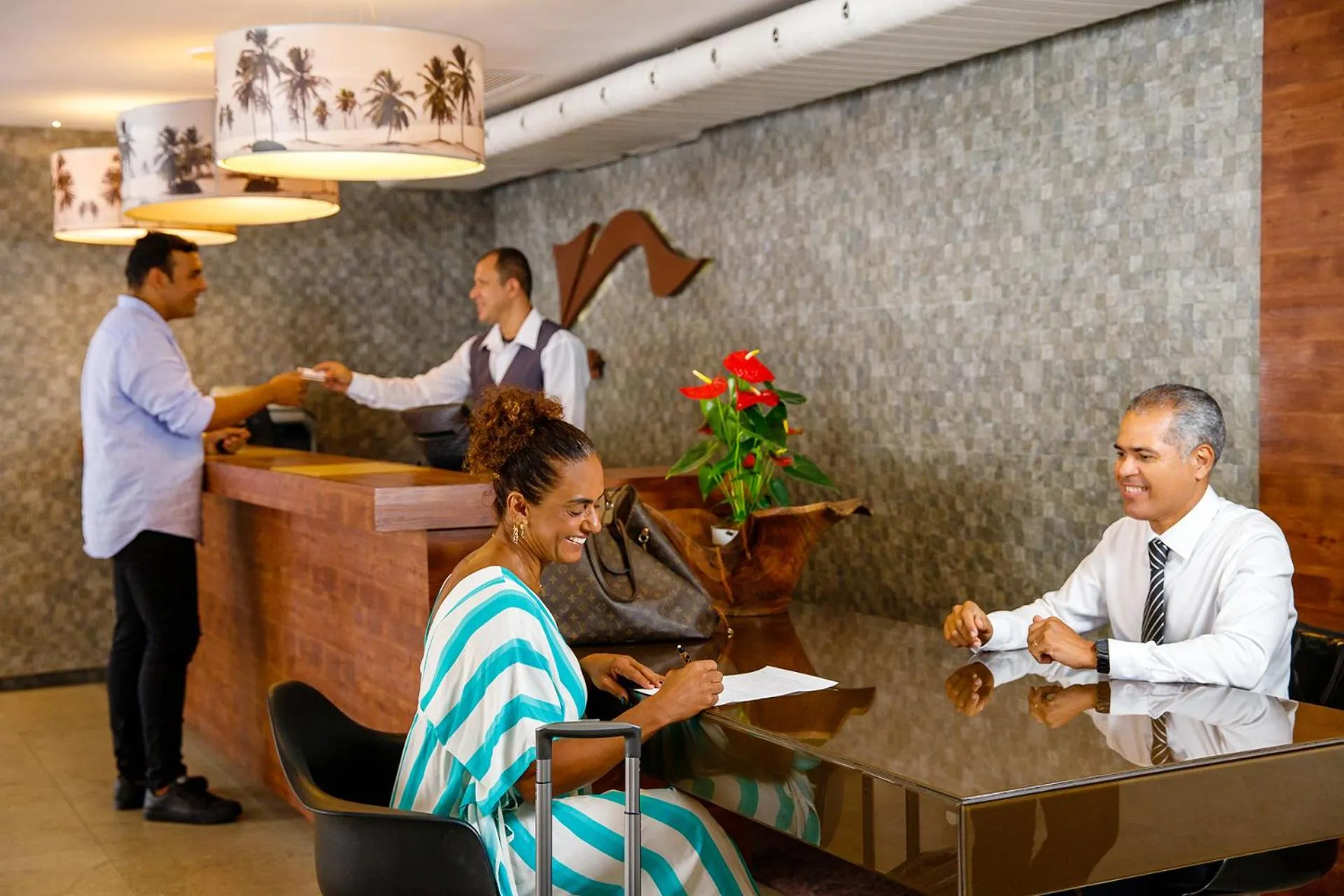 Lobby or reception in San Marino Suite Hotel