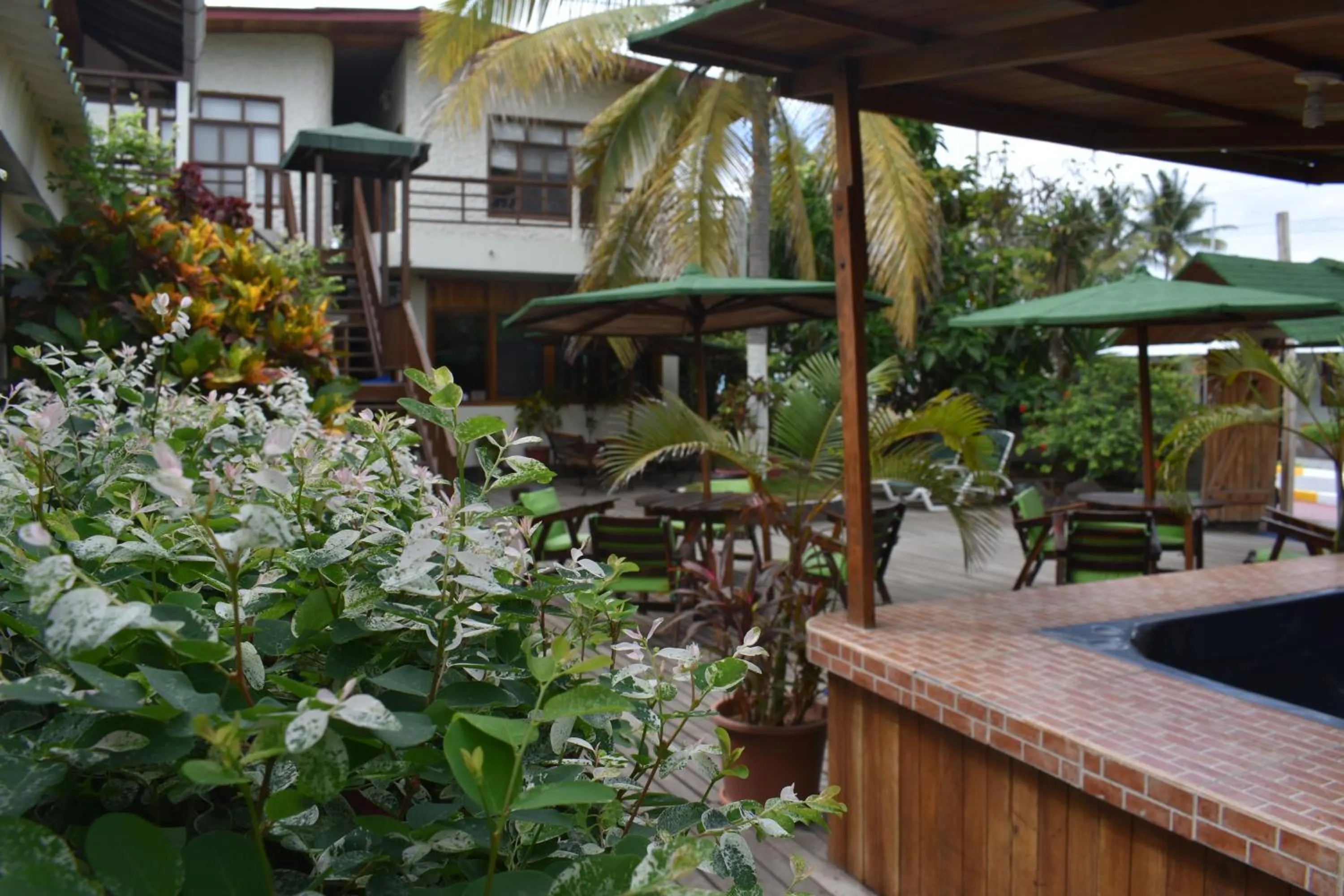Patio in Hotel San Vicente Galapagos