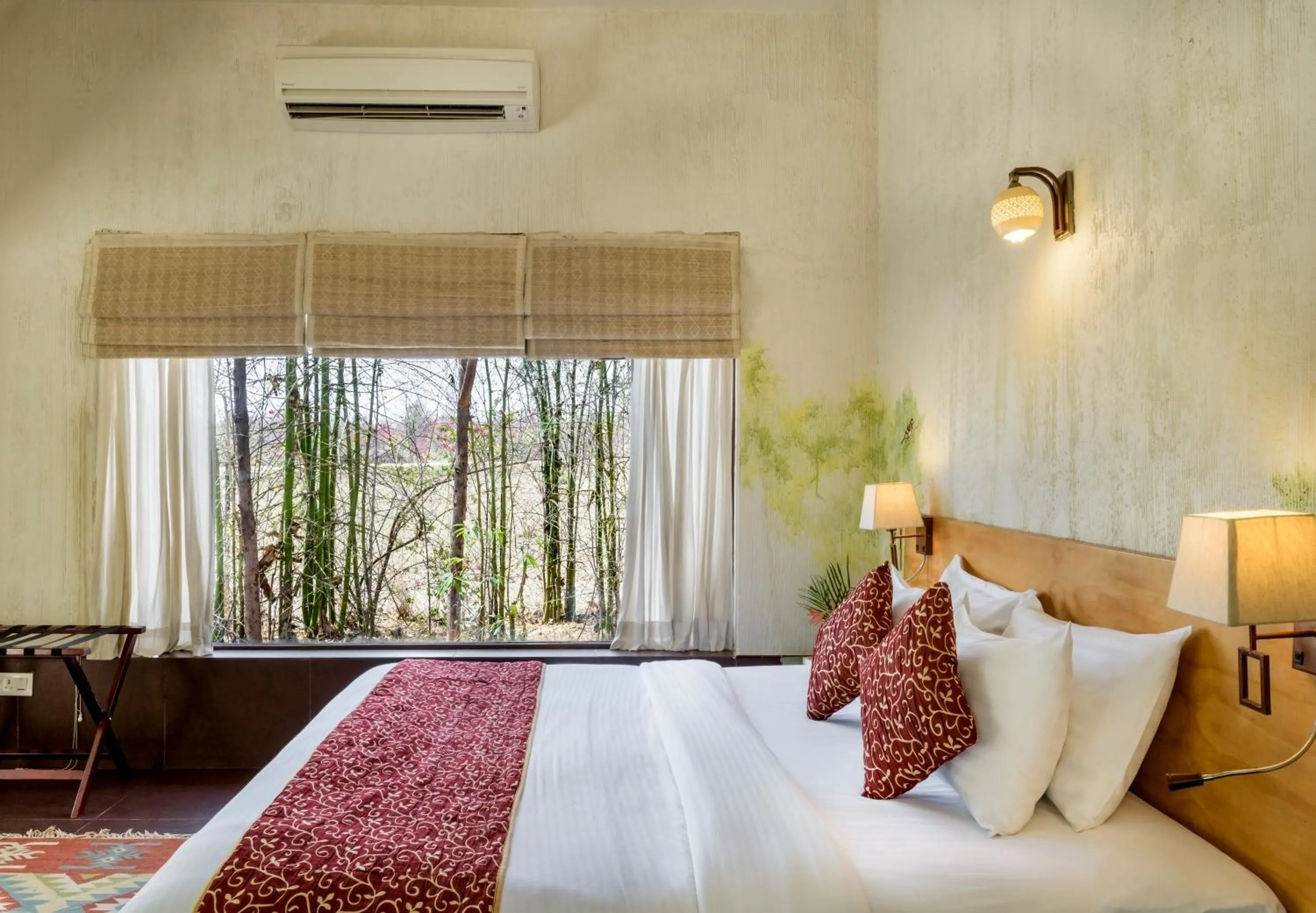 Day, Bed in The Riverwood Forest Retreat Pench