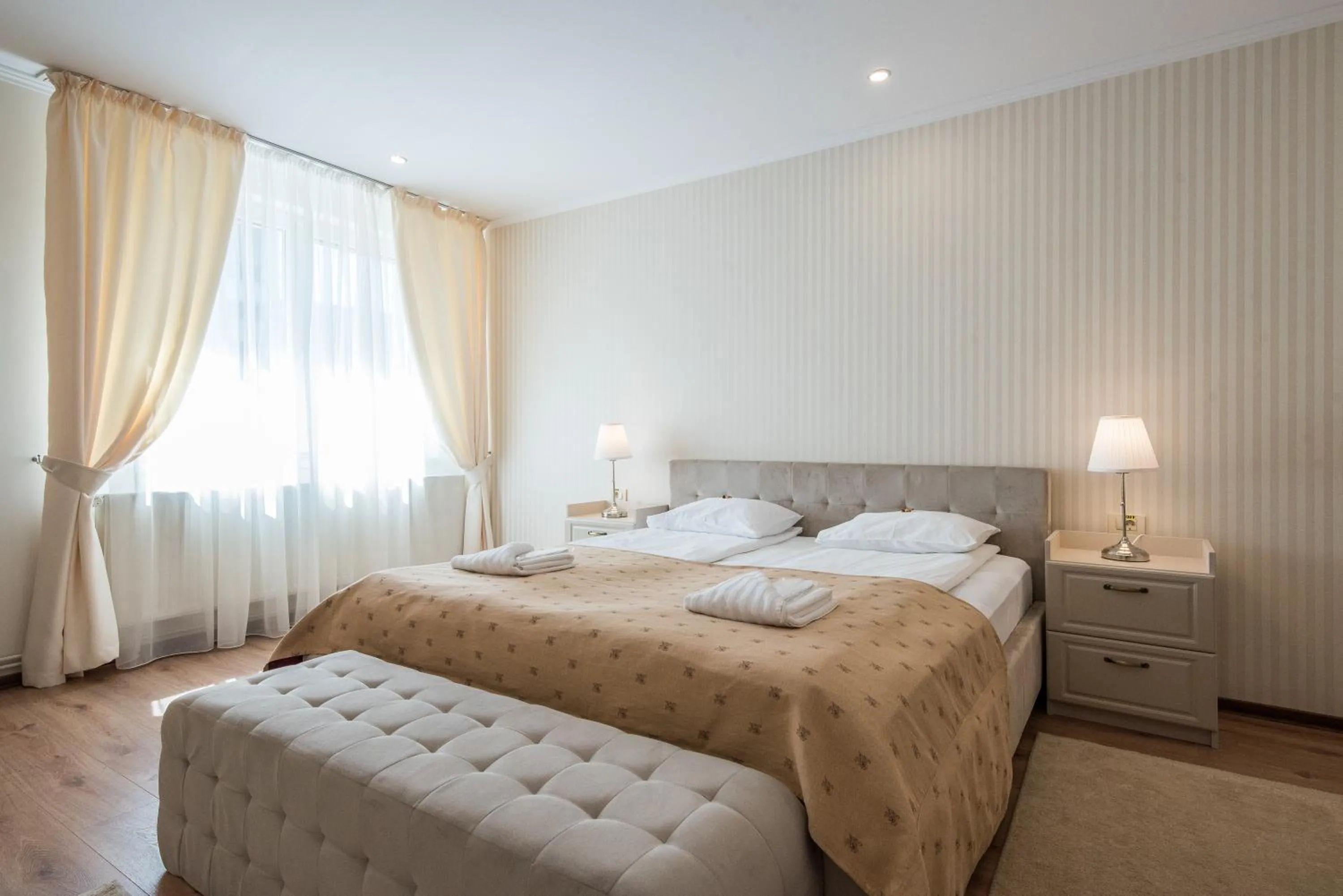 Bed in Pensiunea David