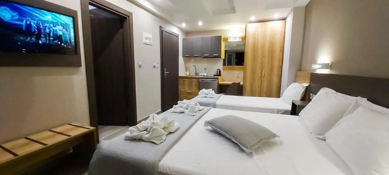 Bedroom, Bed in Riviera Olympus Gods