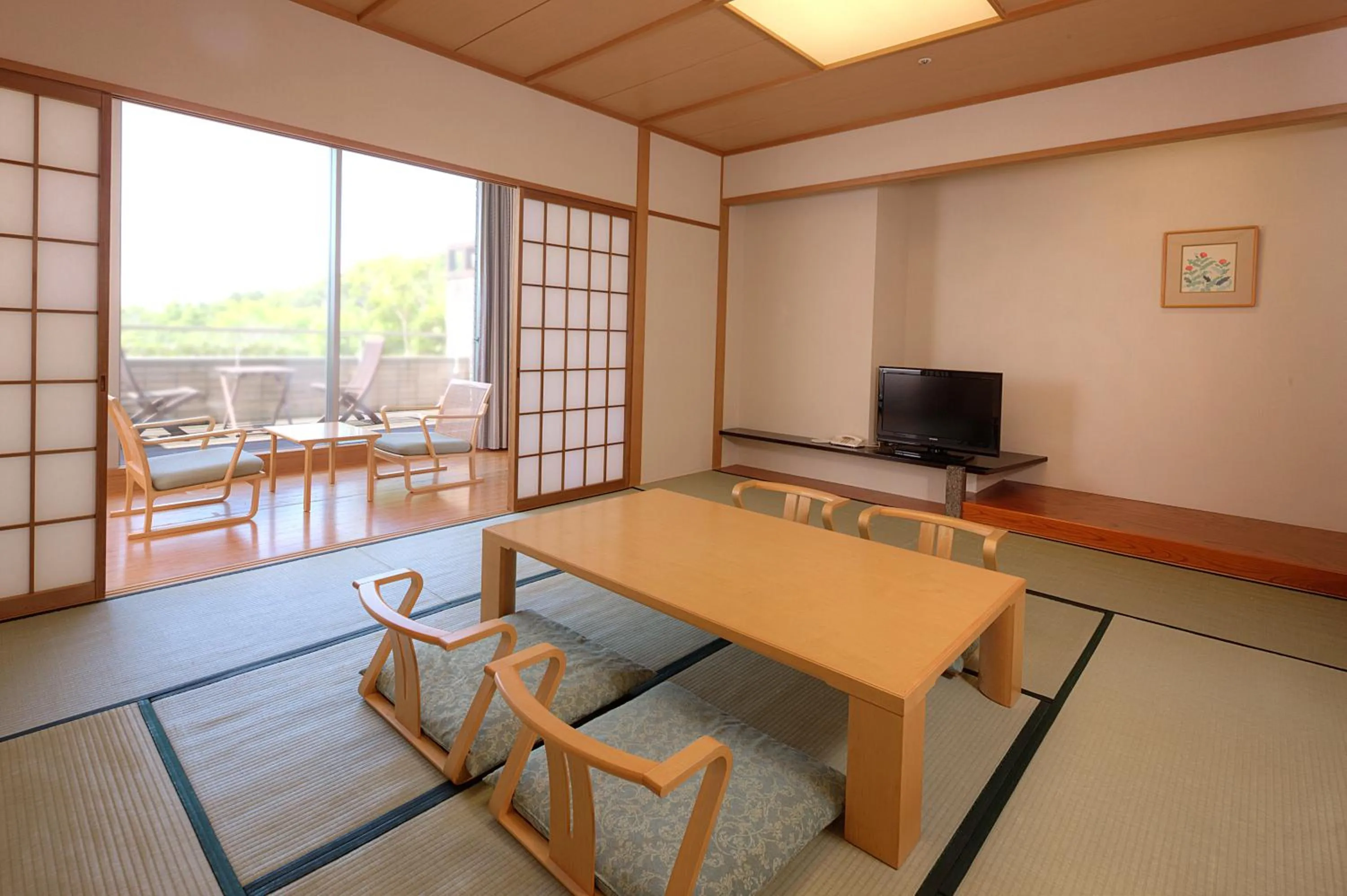 Dining area in Miyako Resort Okushima Aqua Forest