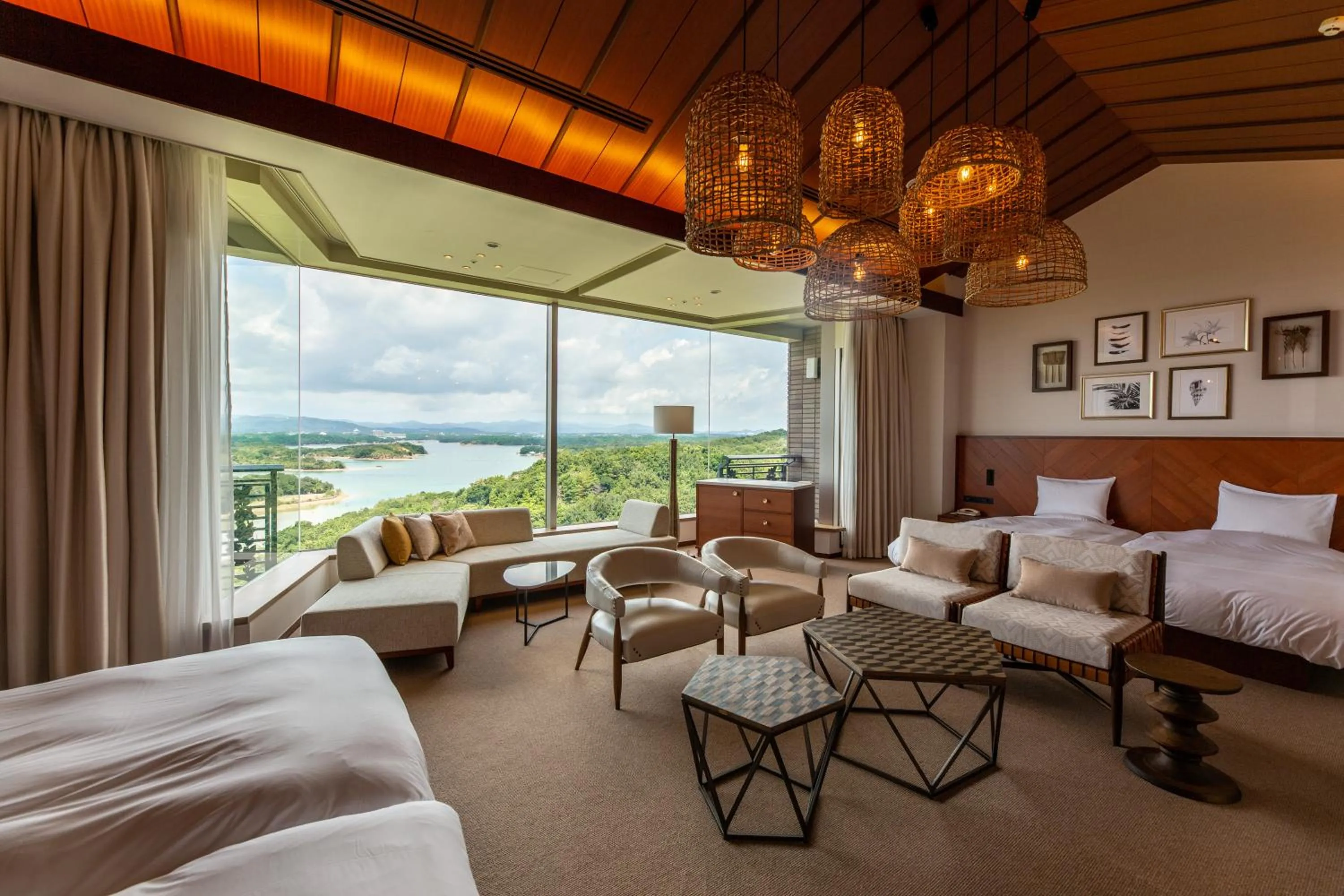 Bed in Miyako Resort Okushima Aqua Forest