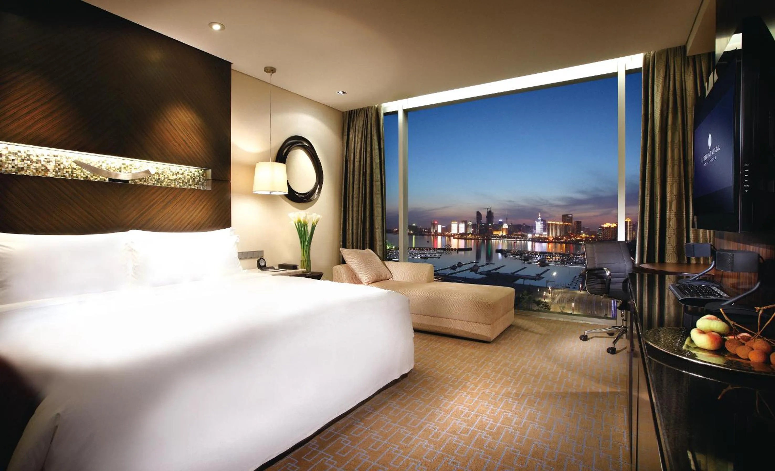 Bed in InterContinental Qingdao by IHG l Inside the Olympic Sailing Center l May Fourth Square