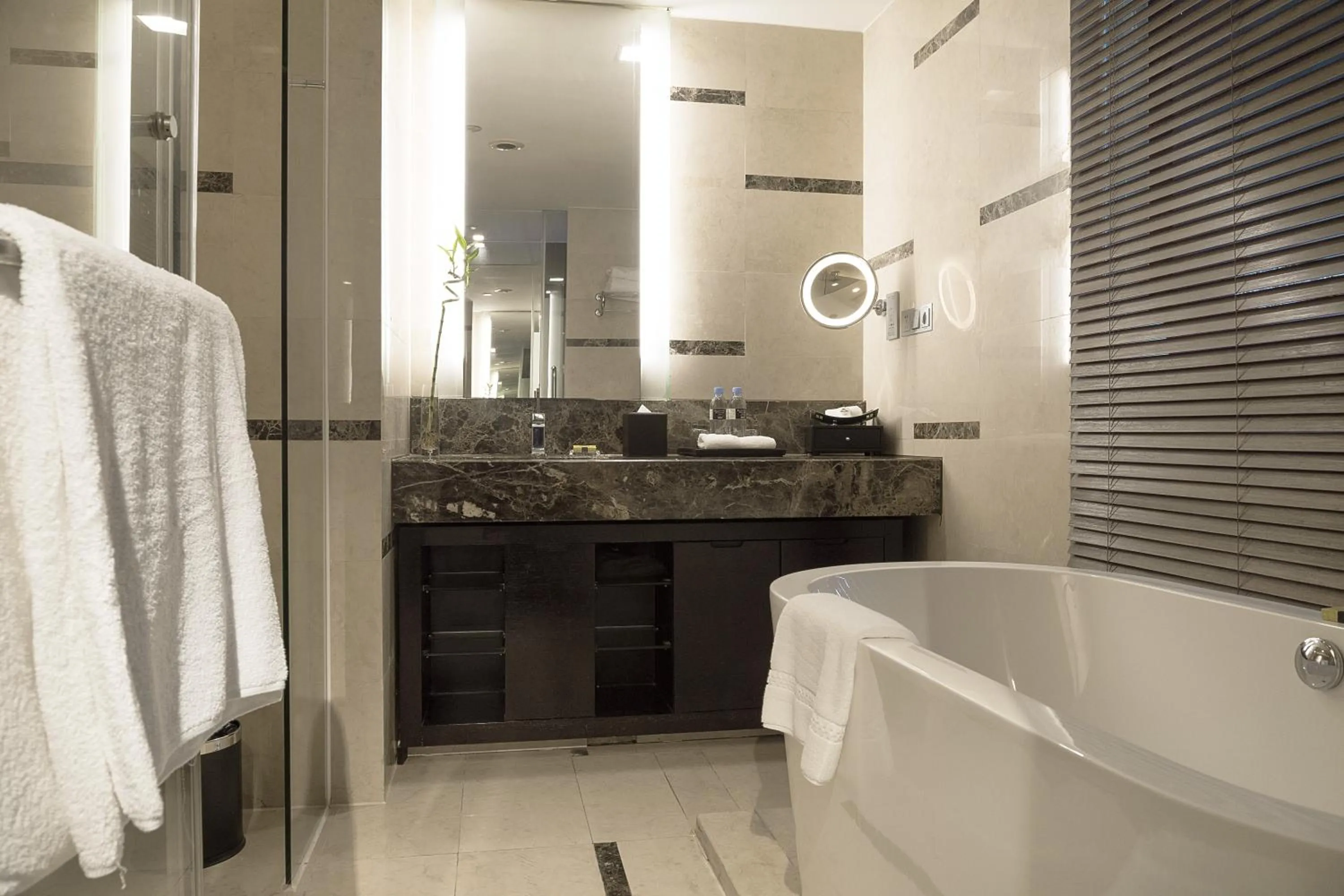 Bathroom in InterContinental Qingdao by IHG l Inside the Olympic Sailing Center l May Fourth Square
