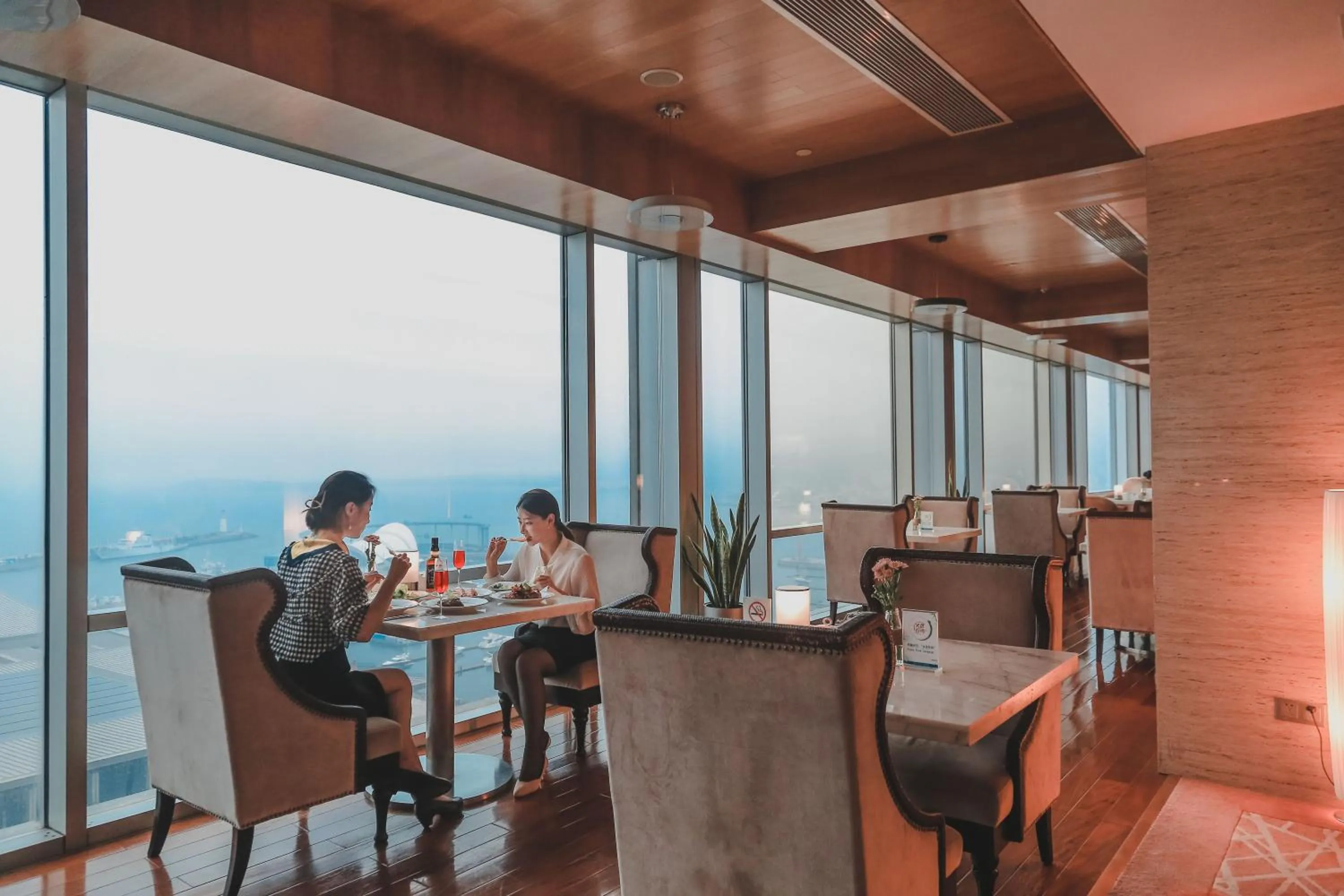 Seating area in InterContinental Qingdao by IHG l Inside the Olympic Sailing Center l May Fourth Square
