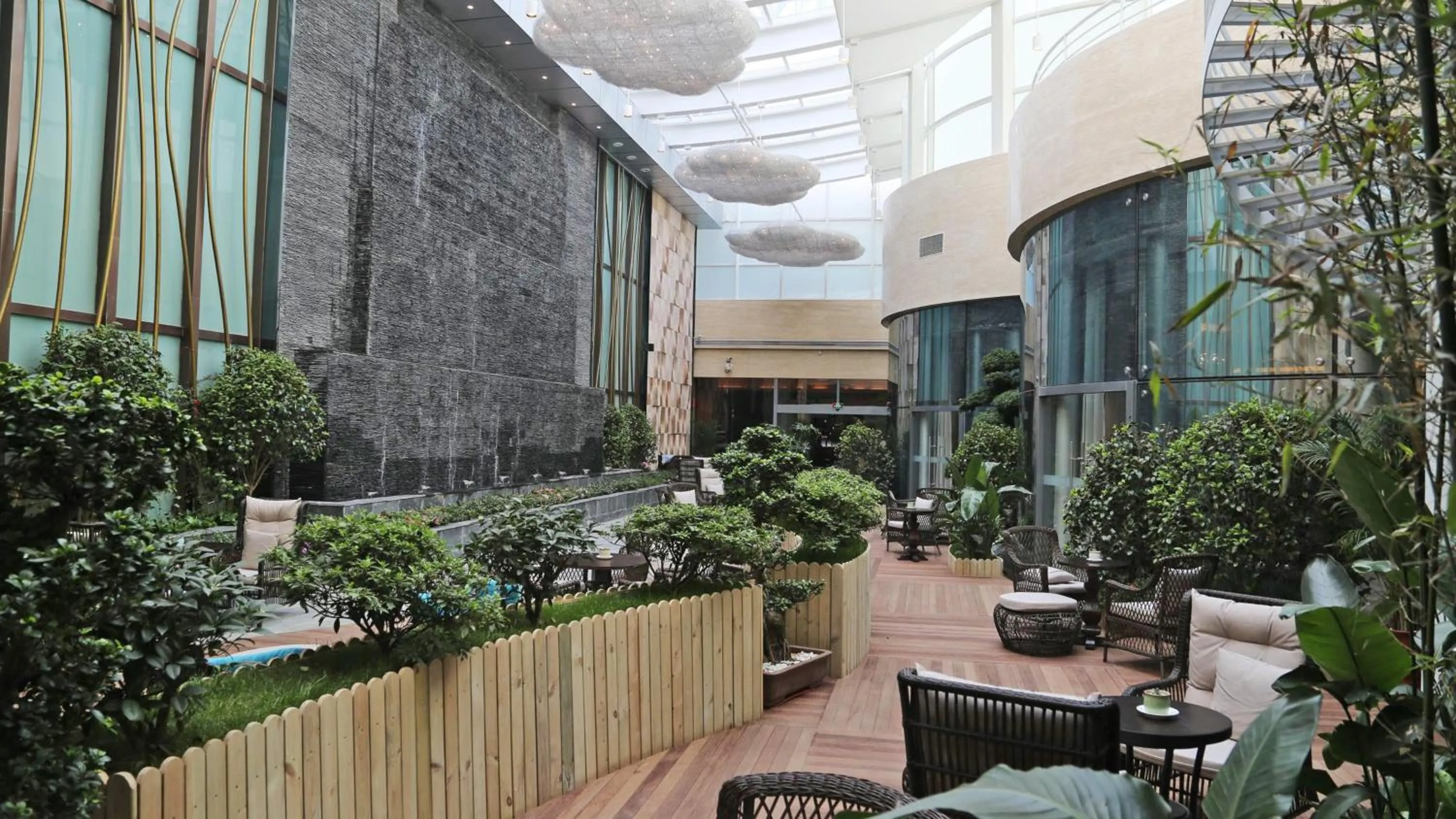 Lounge or bar in InterContinental Qingdao by IHG l Inside the Olympic Sailing Center l May Fourth Square