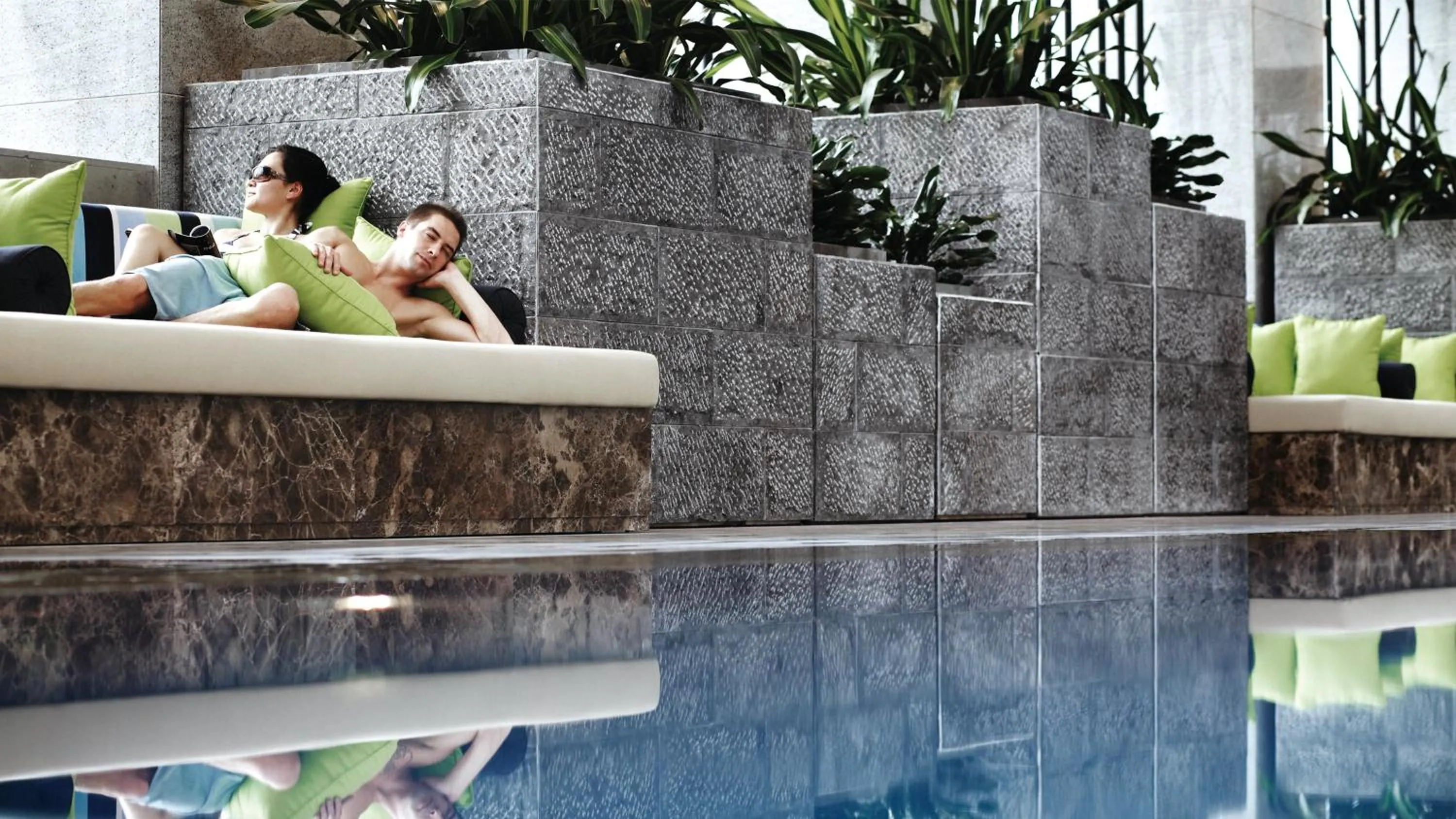 Swimming pool in InterContinental Qingdao by IHG l Inside the Olympic Sailing Center l May Fourth Square