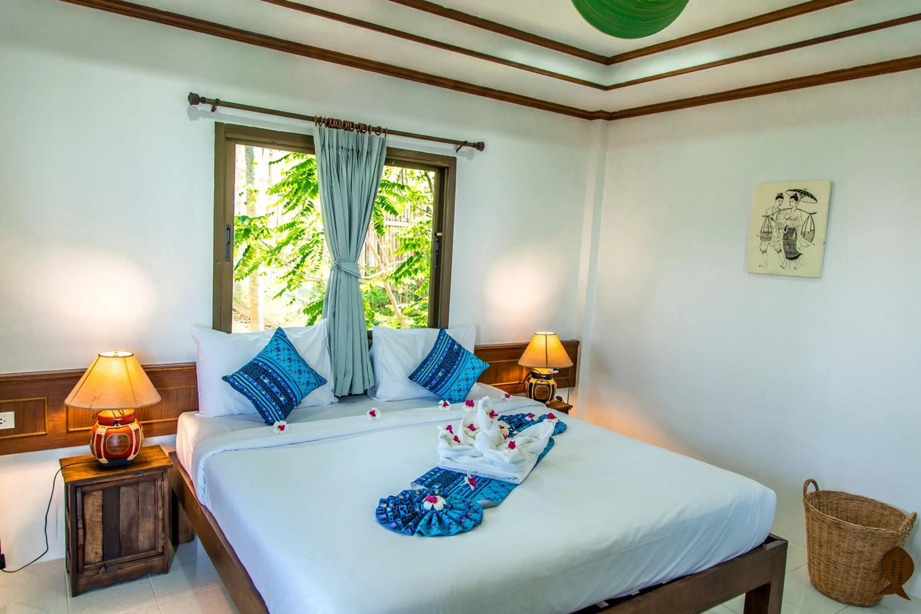 Bed in Zama Resort Koh Phangan