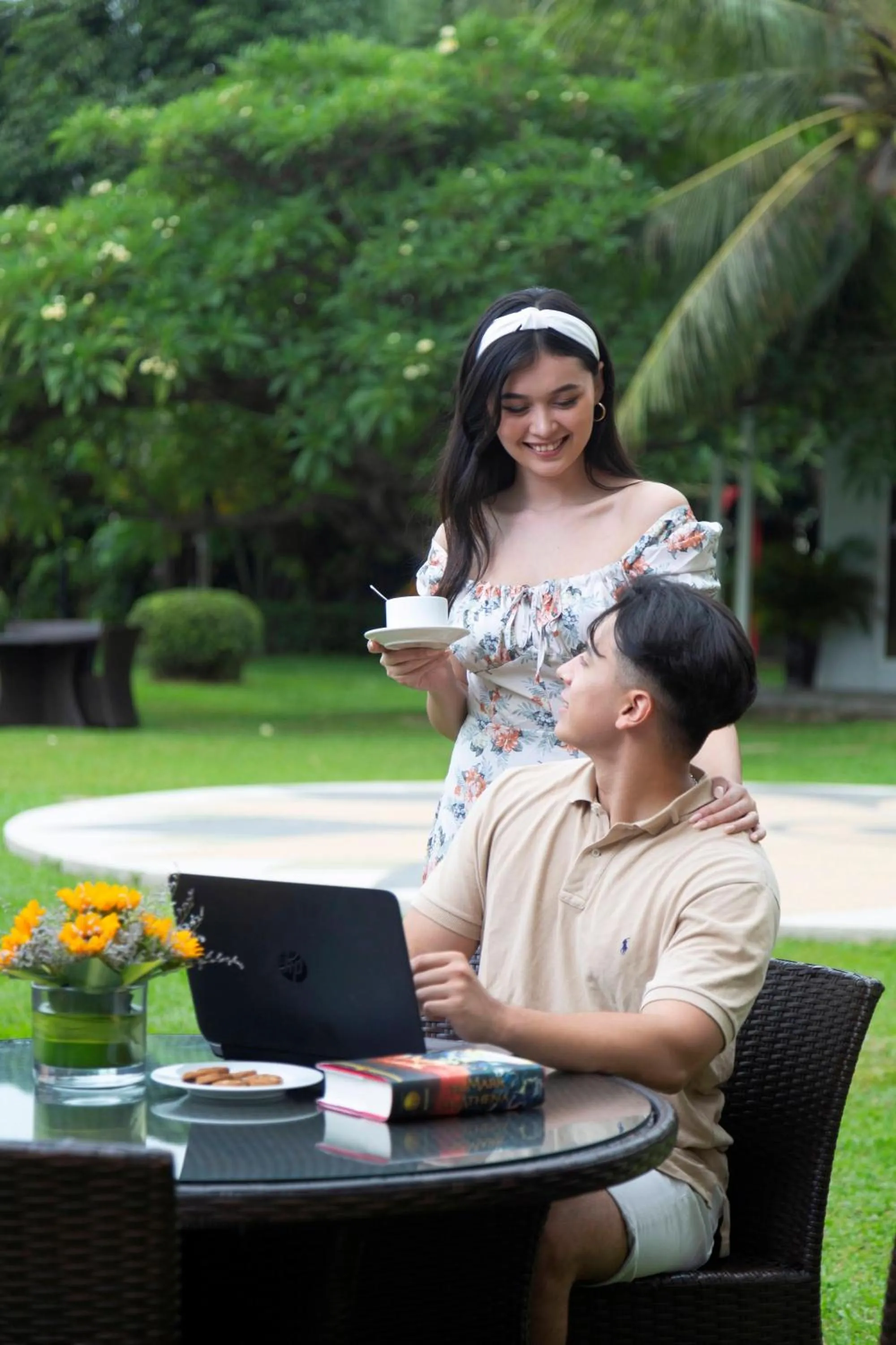 Garden in Himawari Hotel Apartments