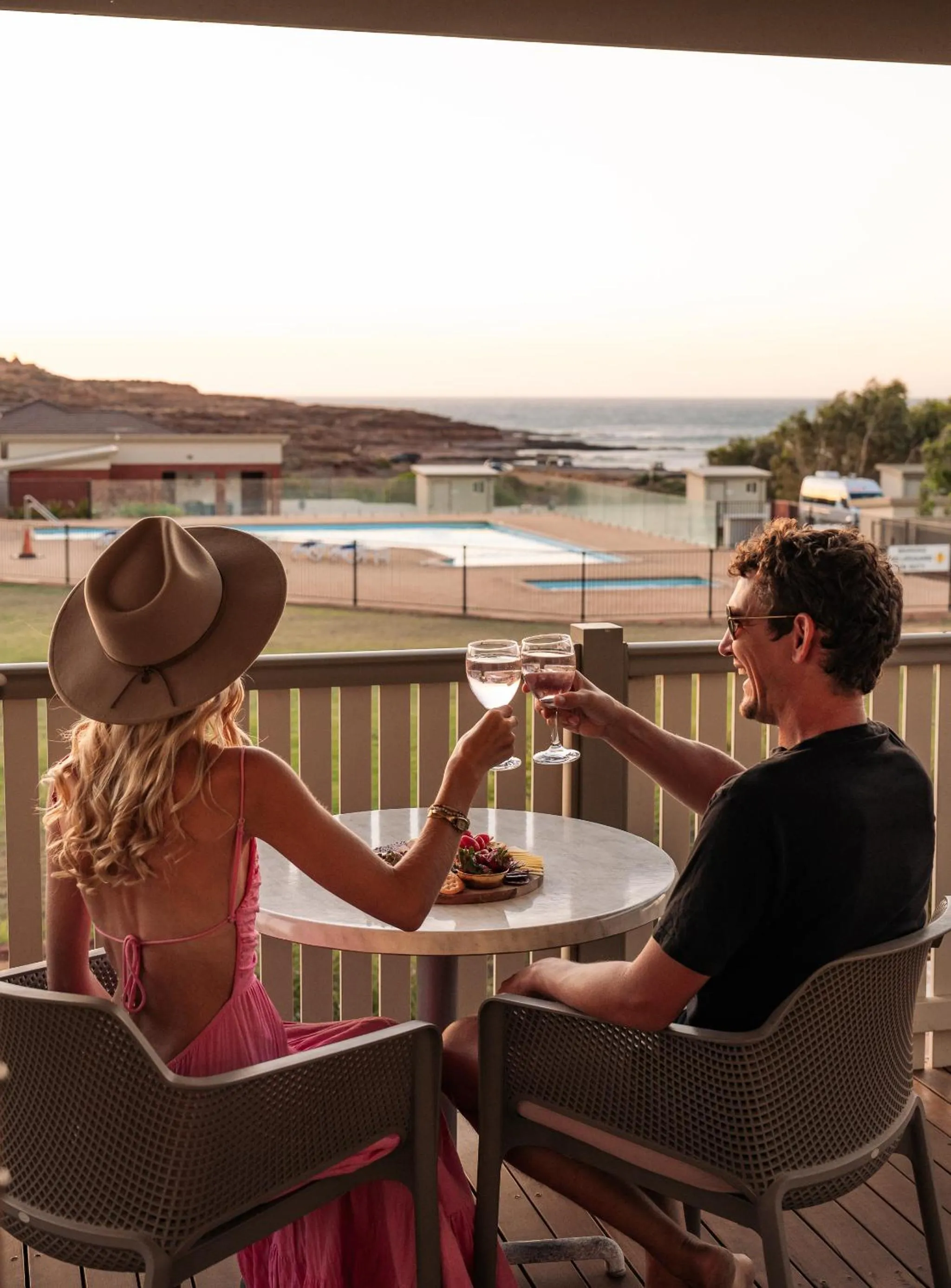 Balcony/Terrace in Kalbarri Red Bluff Tourist Park