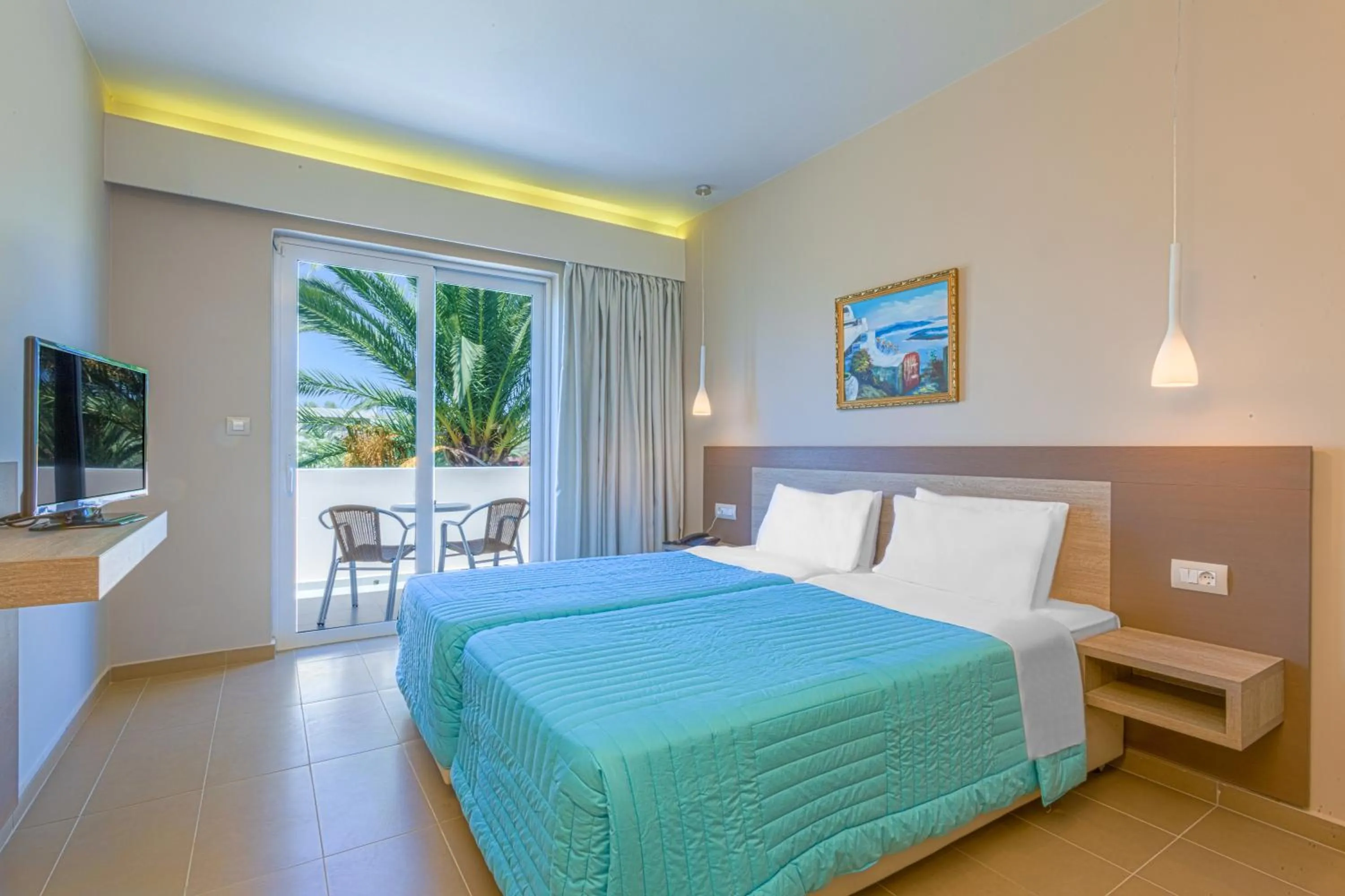 Bed in Hotel Esperia