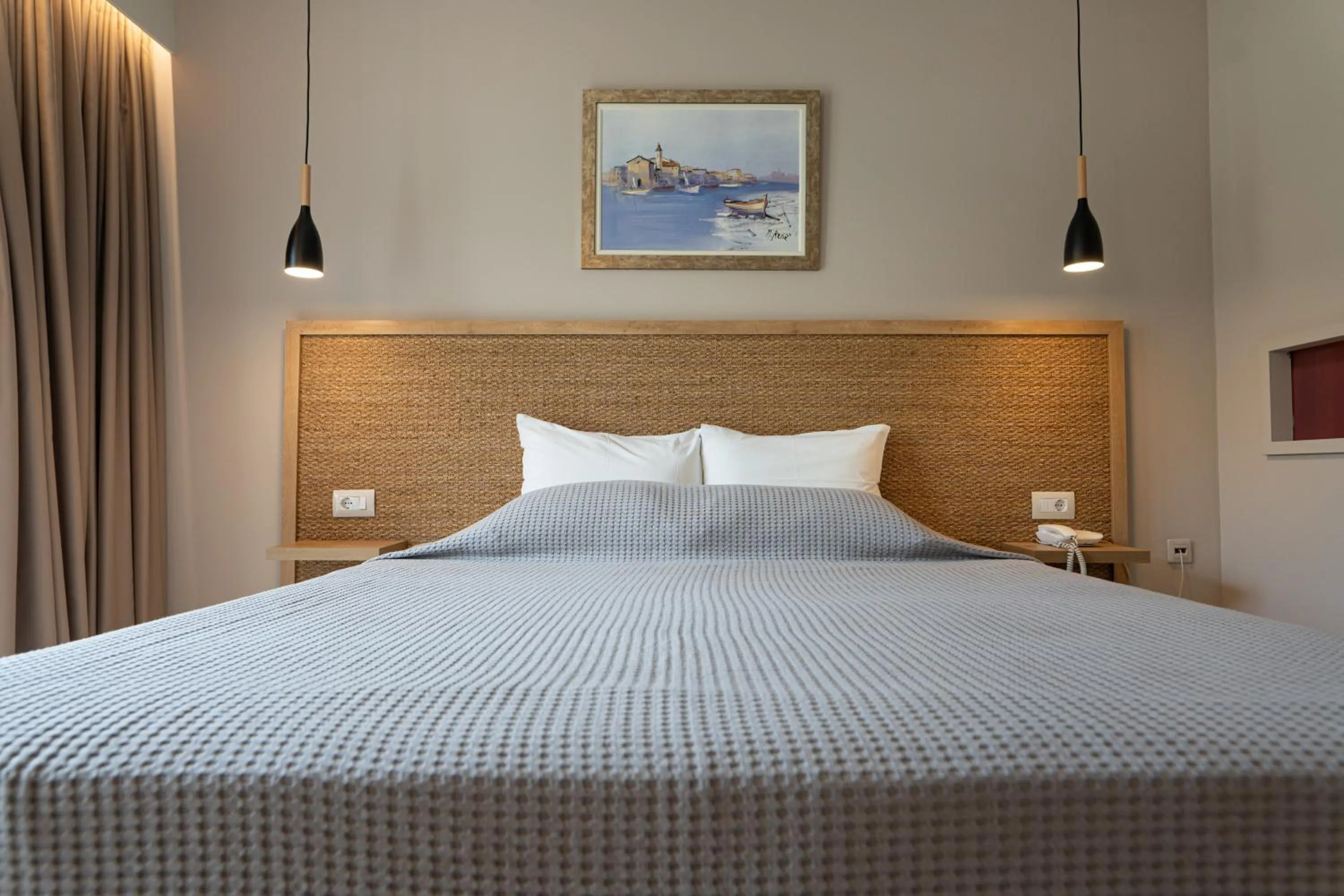 Bed in Hotel Esperia