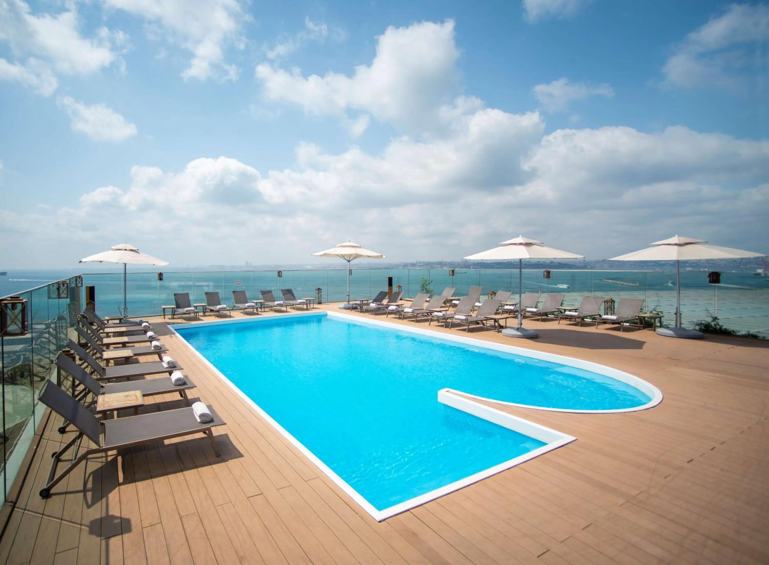 Pool view in DoubleTree By Hilton Istanbul - Moda