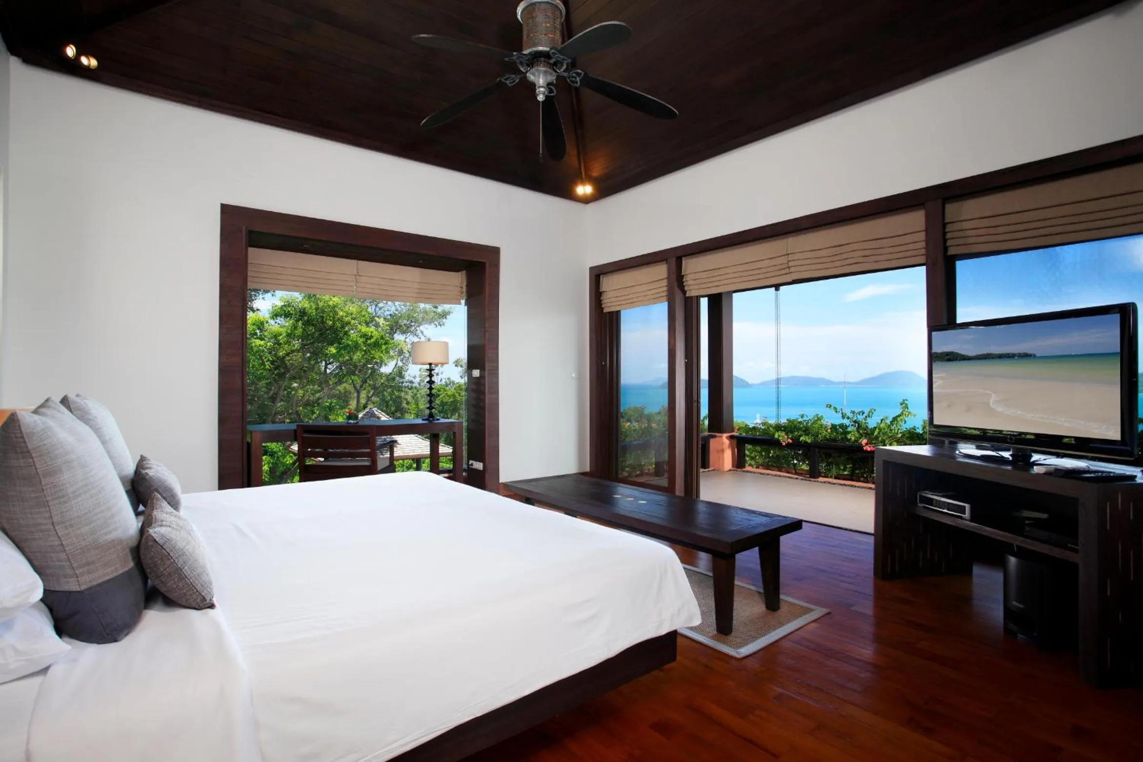 Bedroom, Bed in Sri Panwa Phuket Luxury Pool Villa Hotel - SHA Plus