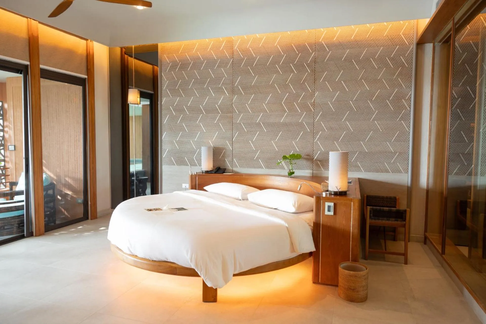 Bed in Sri Panwa Phuket Luxury Pool Villa Hotel