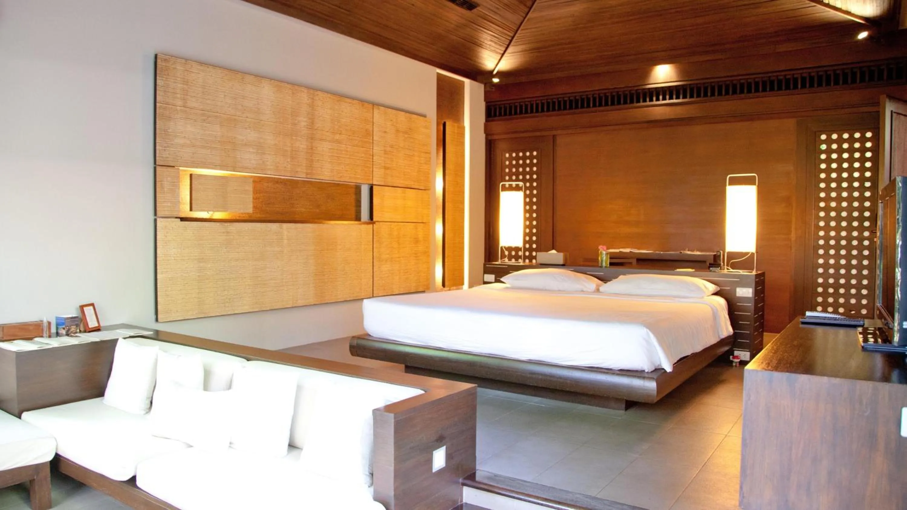 Bed in Sri Panwa Phuket Luxury Pool Villa Hotel - SHA Plus