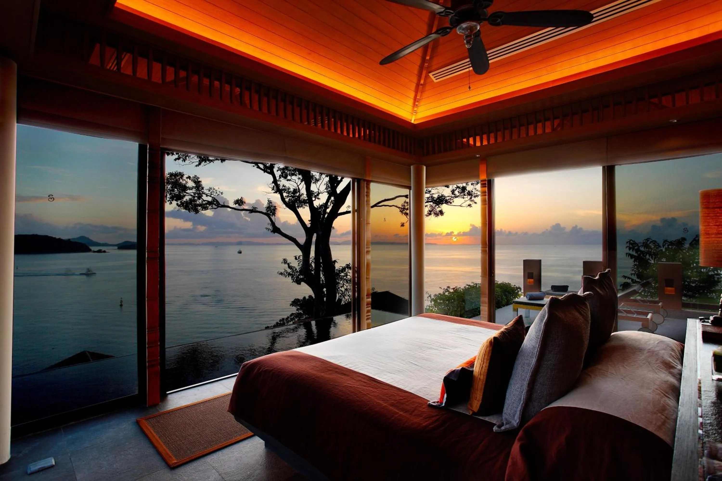 Bed in Sri Panwa Phuket Luxury Pool Villa Hotel - SHA Plus