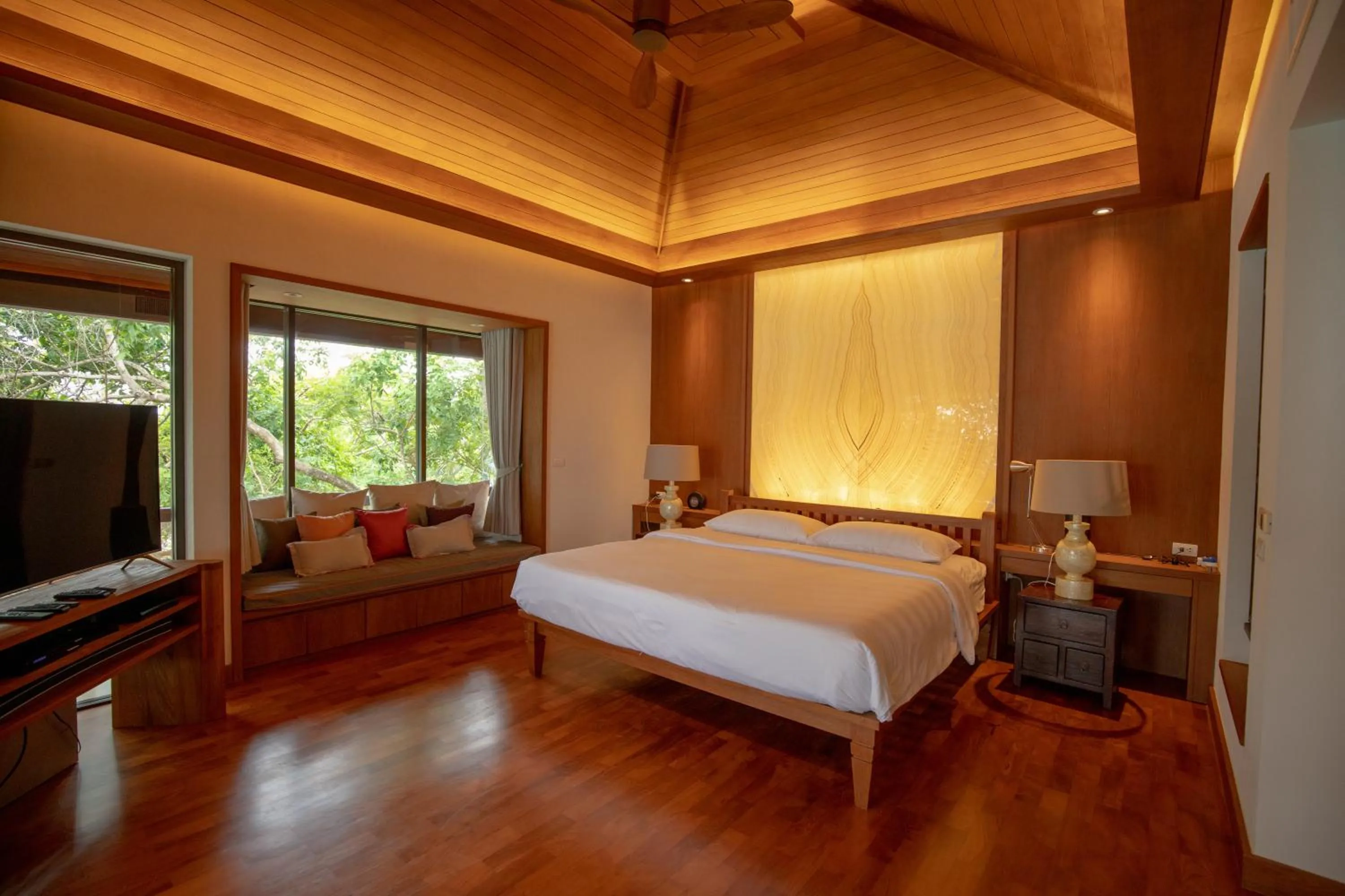 Bed in Sri Panwa Phuket Luxury Pool Villa Hotel - SHA Plus