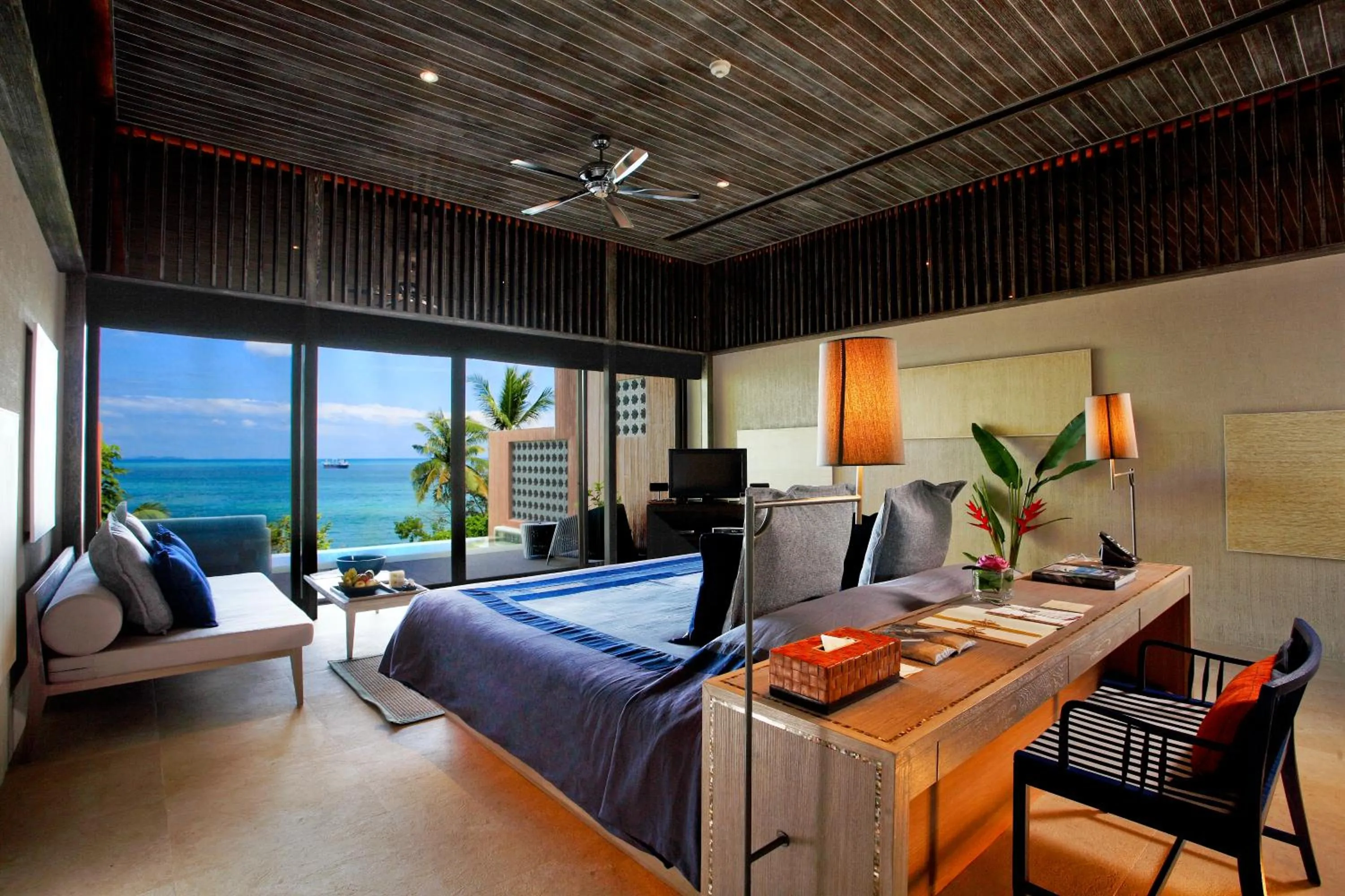 Bed in Sri Panwa Phuket Luxury Pool Villa Hotel - SHA Plus