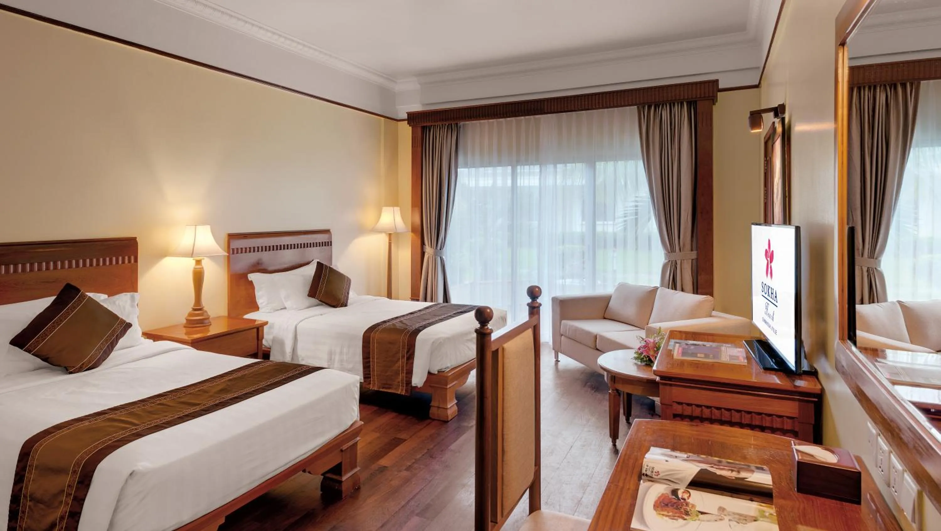 Photo of the whole room, Bed in Sokha Beach Resort