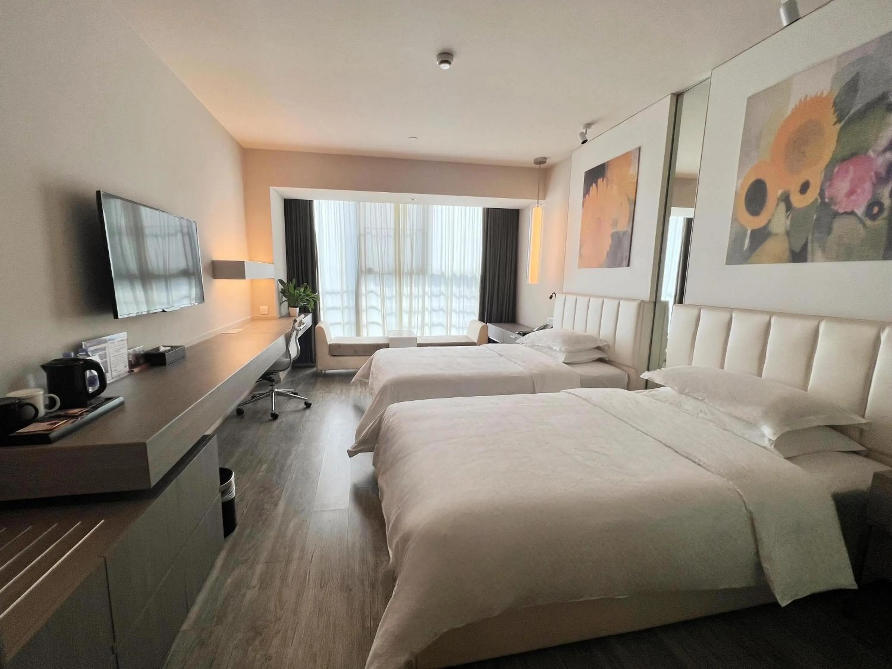 Bed in Jinjiang Metropolo Hotel Hangzhou East Railway Station