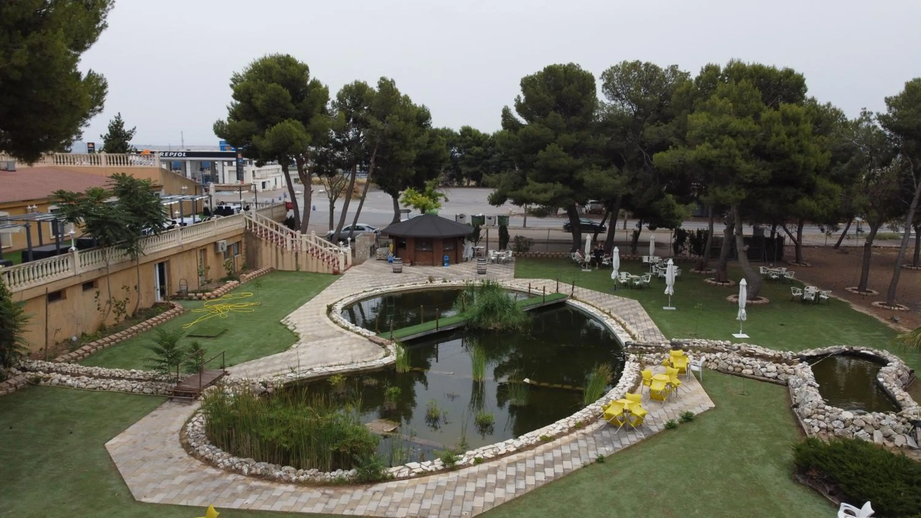 Garden view in Hotel El Cisne