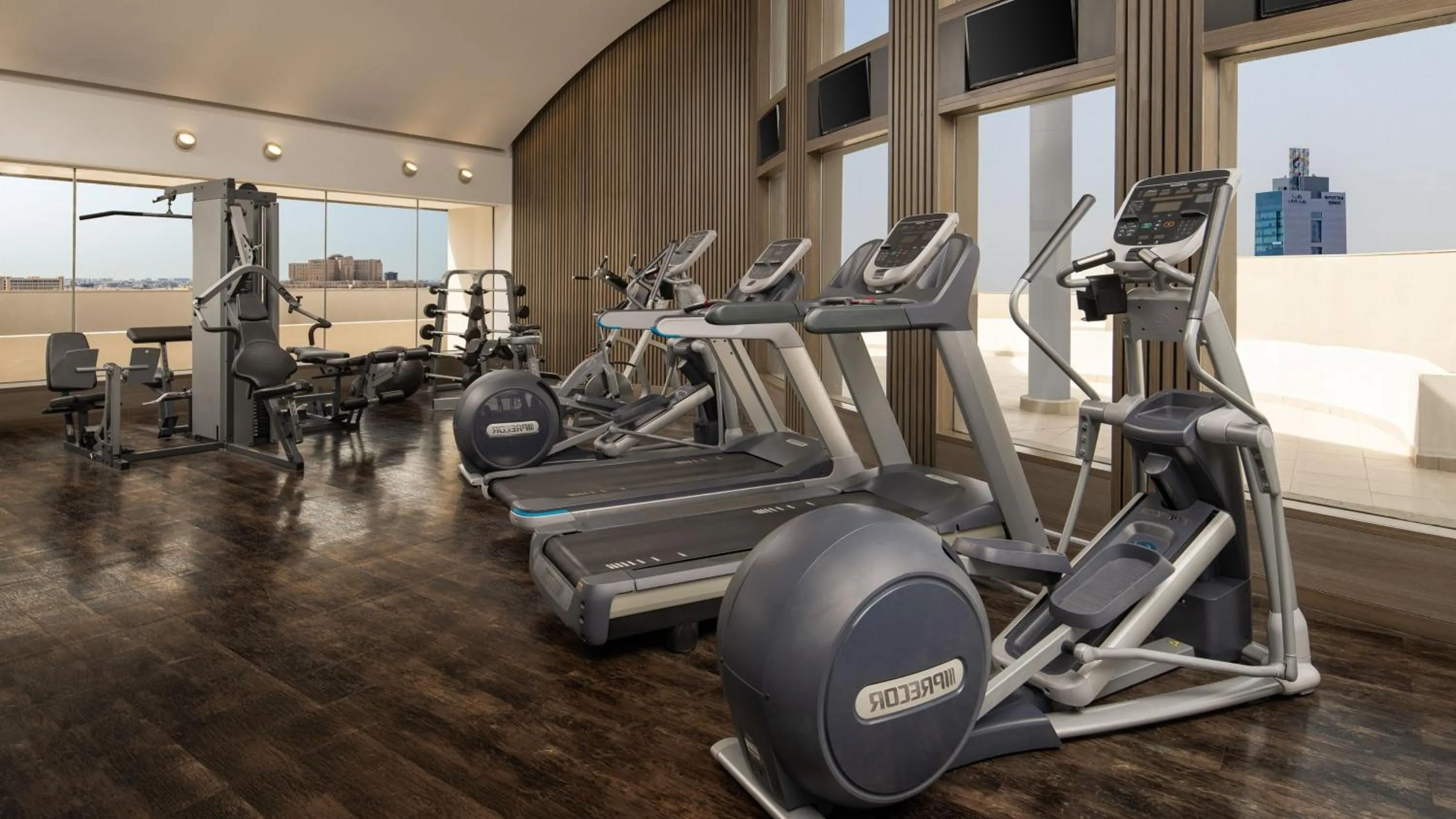 Fitness centre/facilities in Carlton Al Moaibed Hotel
