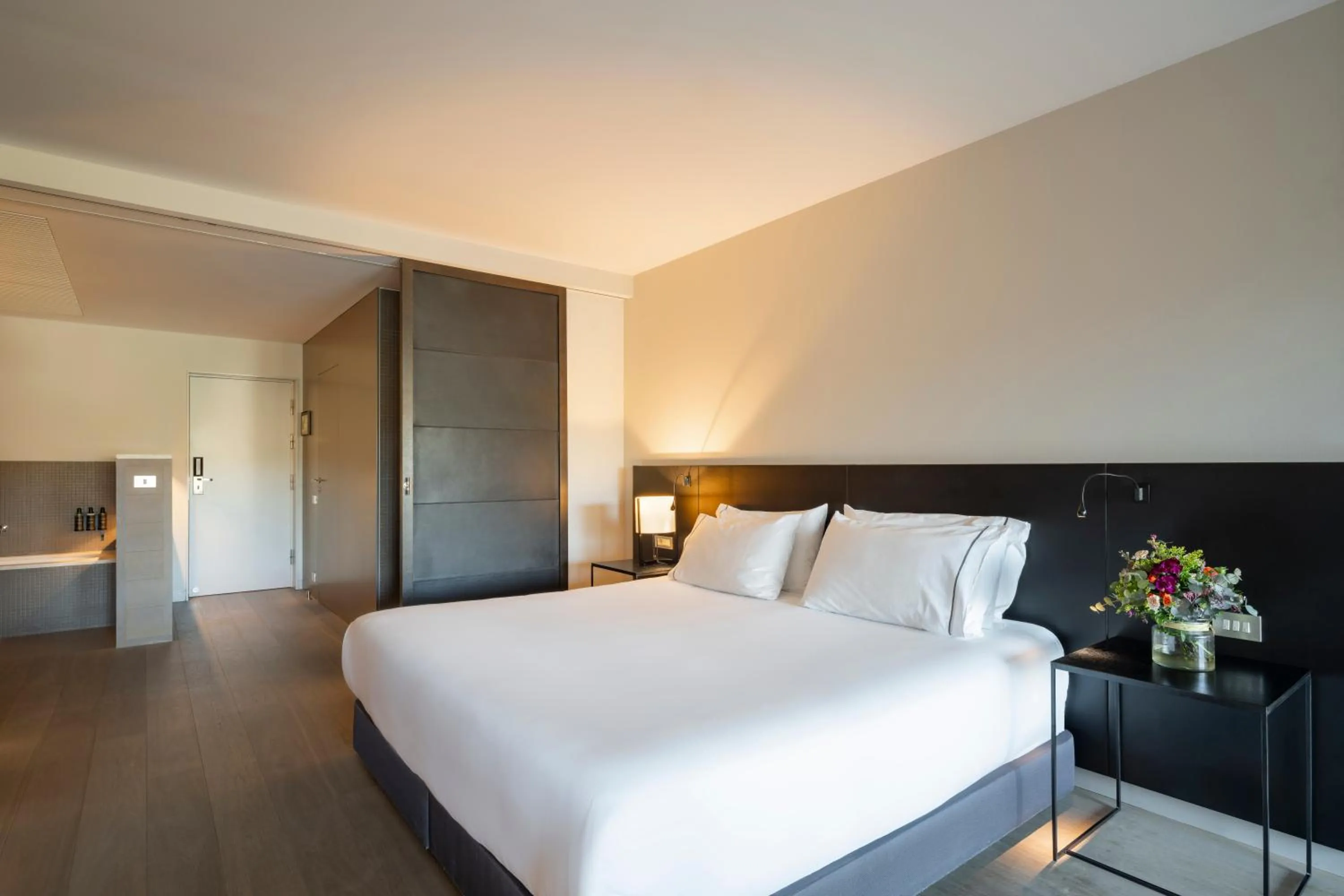 Bed in Eurostars Pamplona