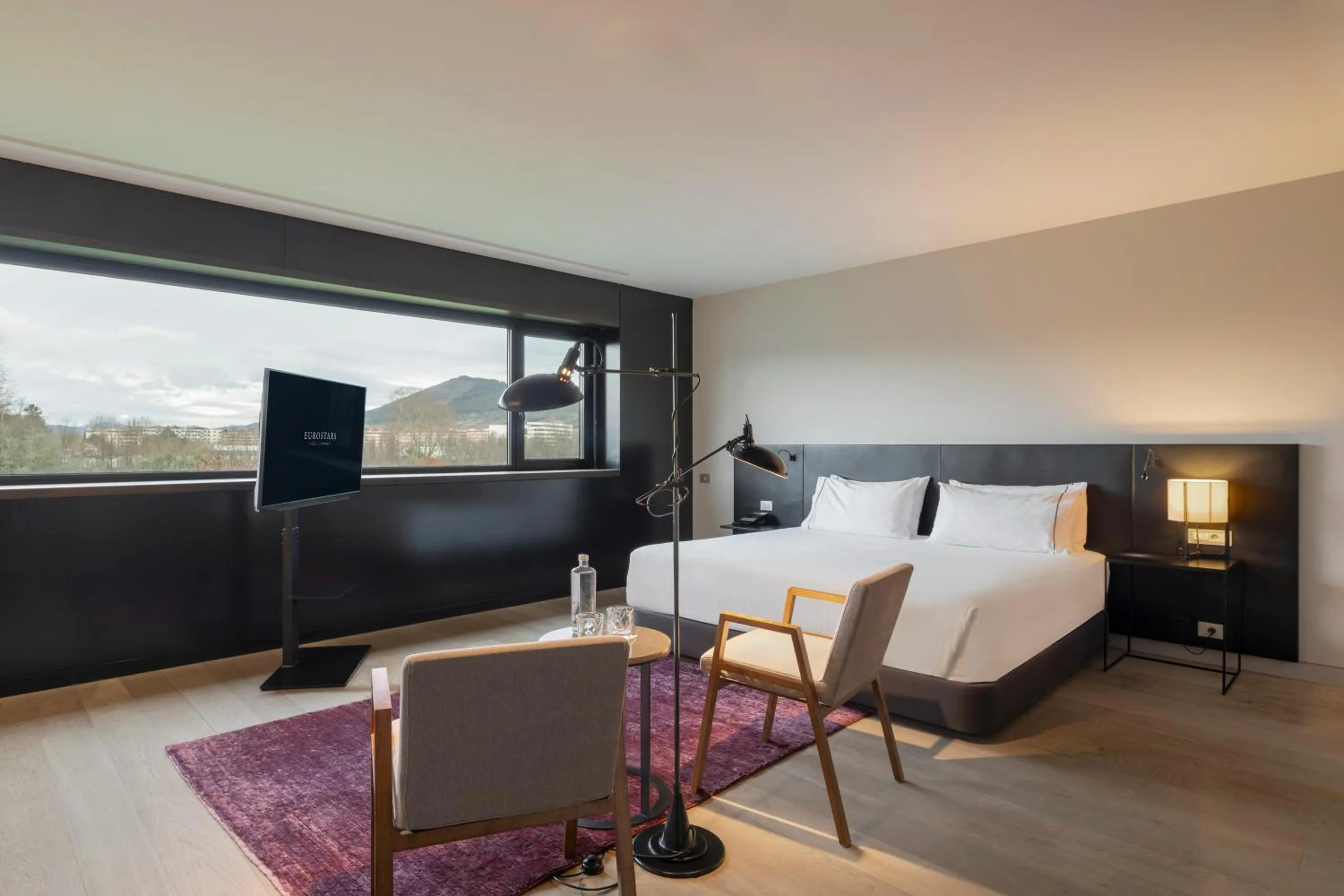 Bed in Eurostars Pamplona