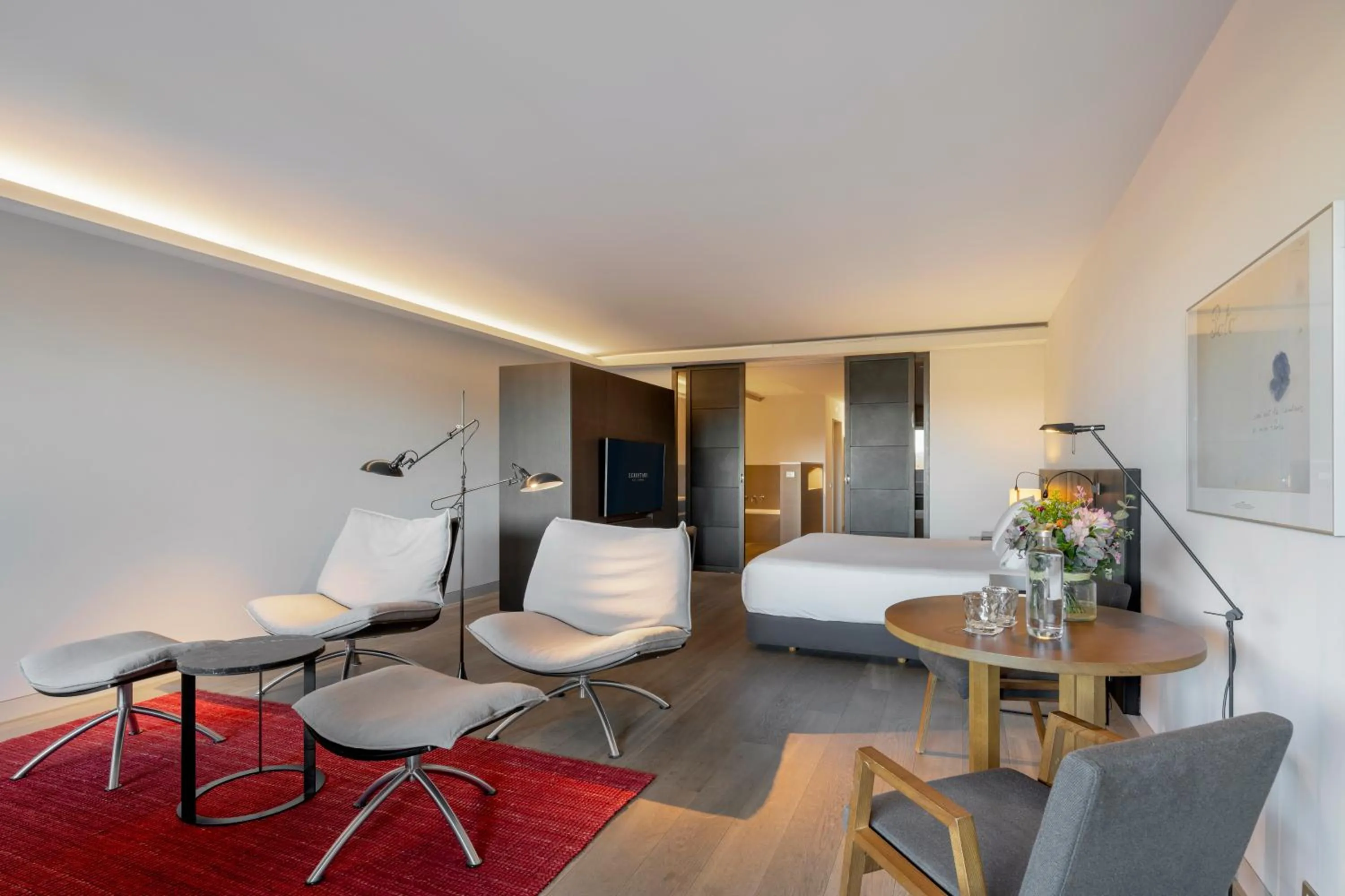 Bed in Eurostars Pamplona