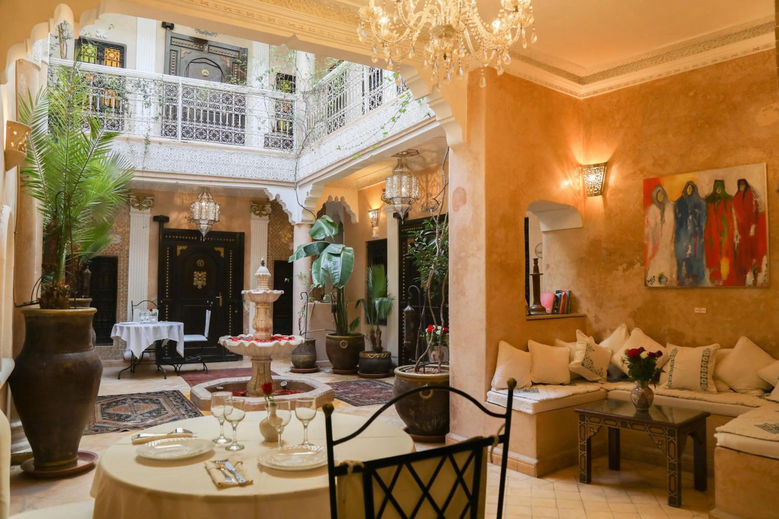 Patio in Riad Palais Des Princesses & Spa