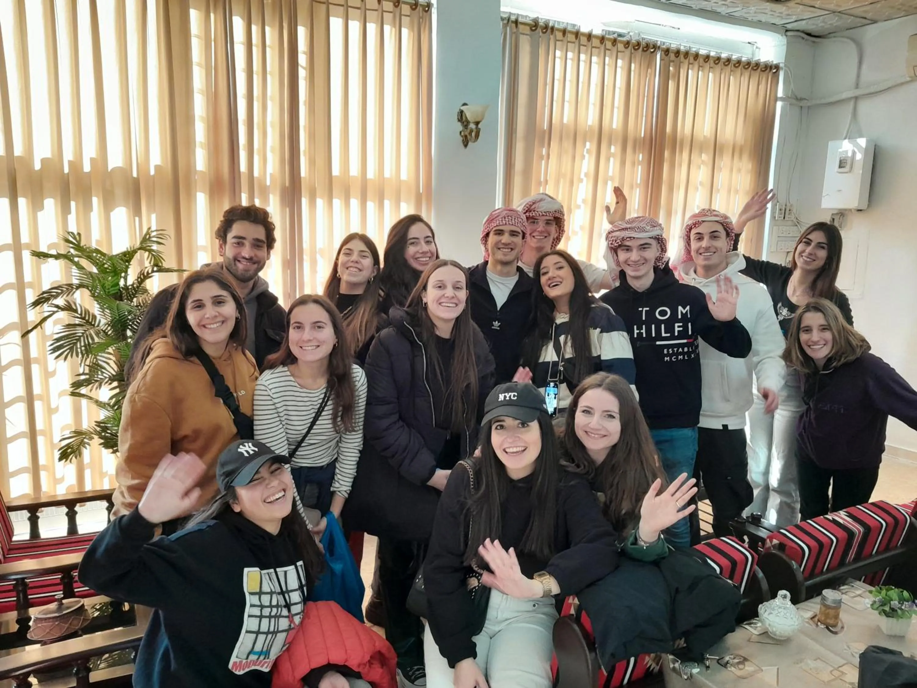 group of guests in Hamoudah Hotel