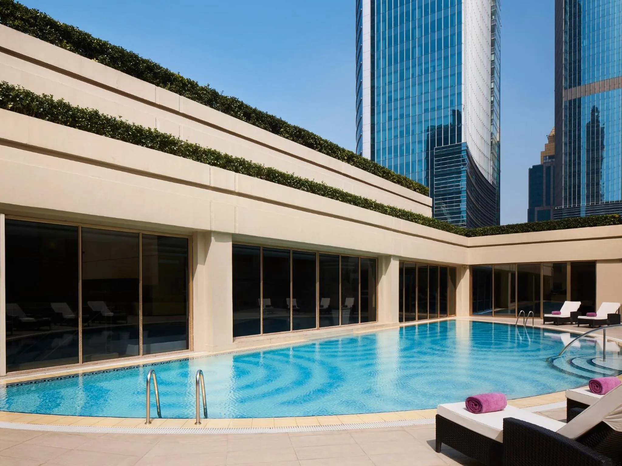 Pool view in The Portman Ritz-Carlton Shanghai