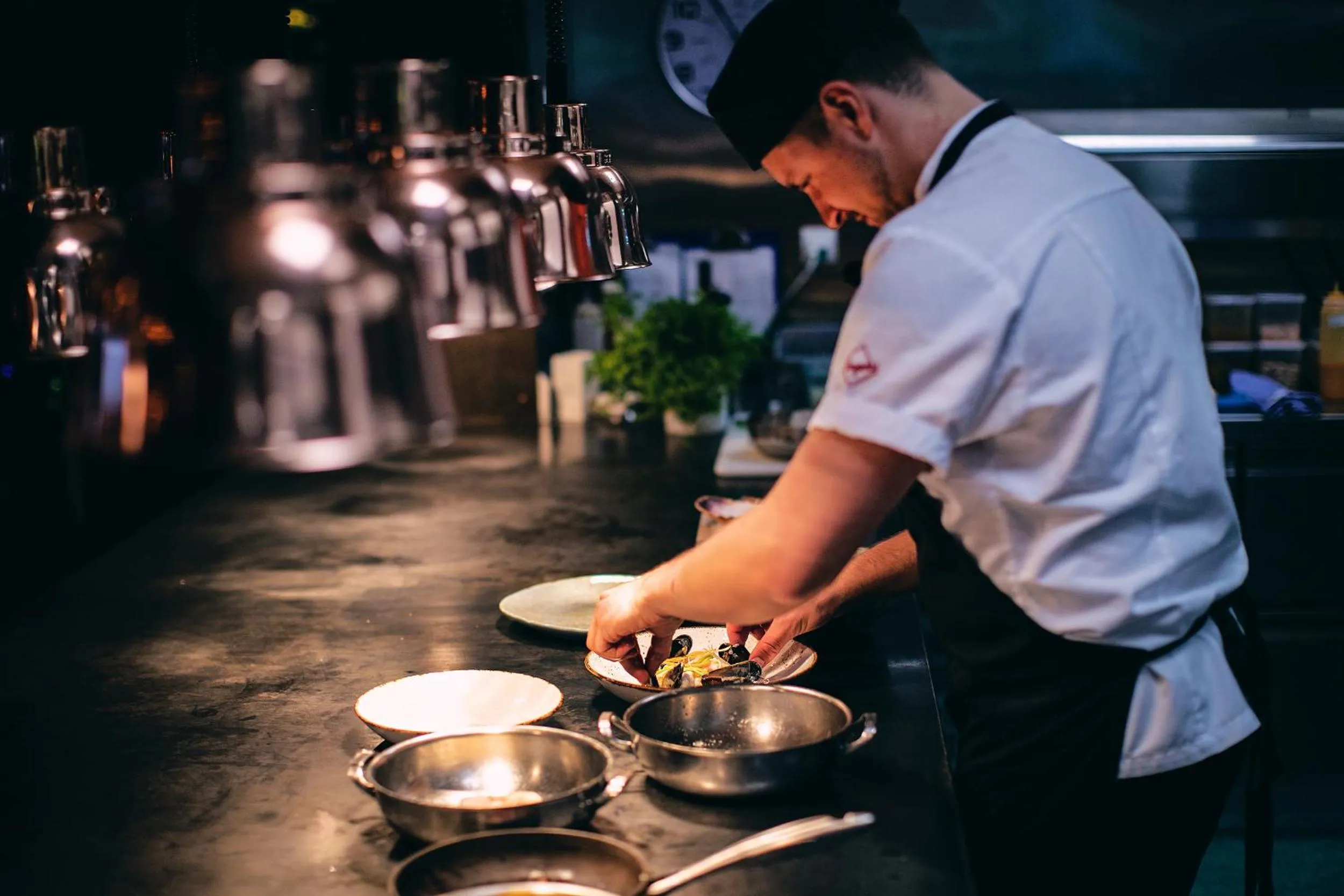Kitchen or kitchenette in Stord Hotel