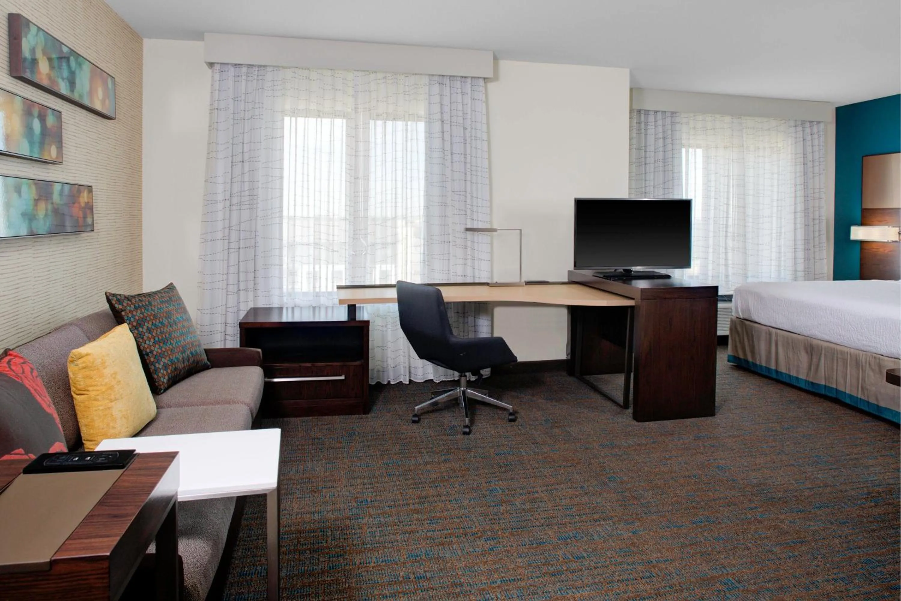 Living room, Bed in Residence Inn by Marriott Dallas Allen/Fairview