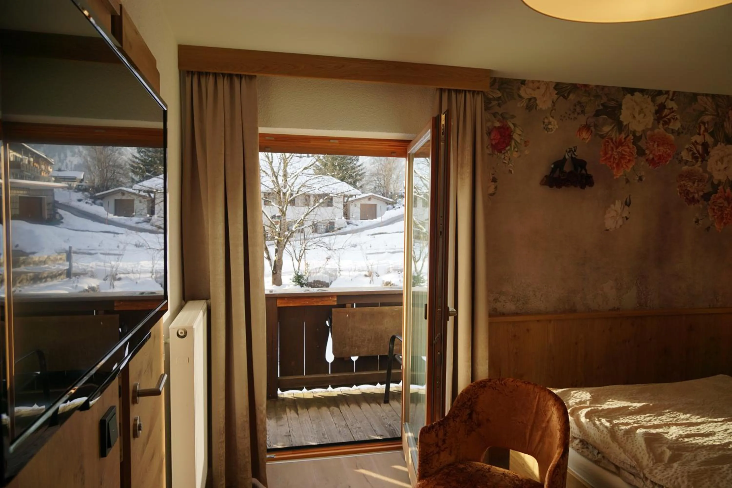 View (from property/room), Bed in Haus Zauner