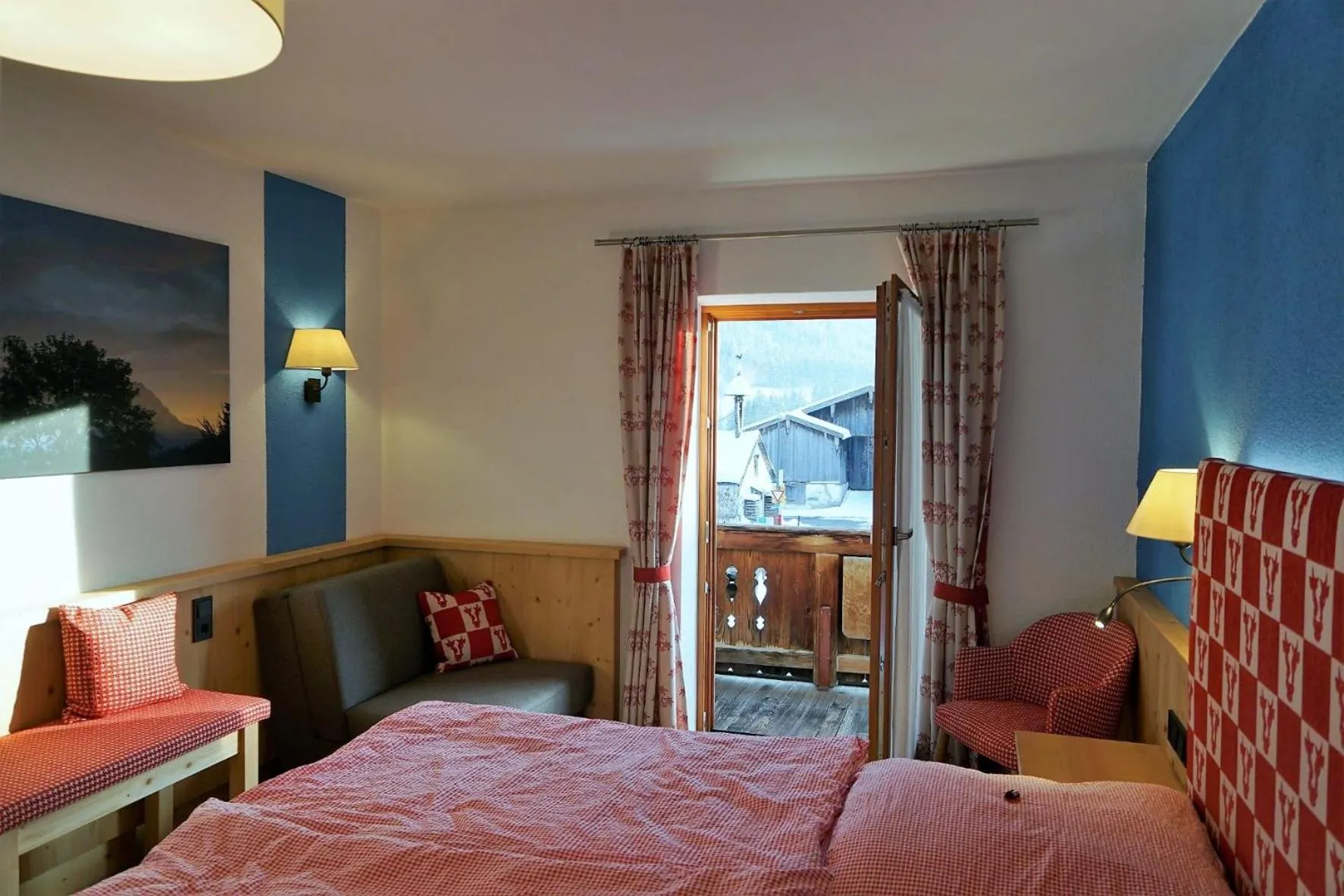 View (from property/room), Bed in Haus Zauner