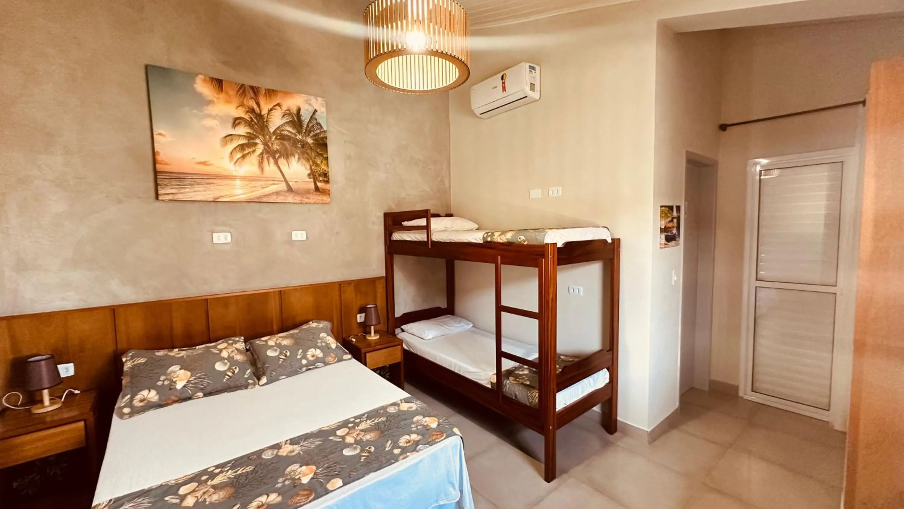 Bed in Pousada Praia Grande