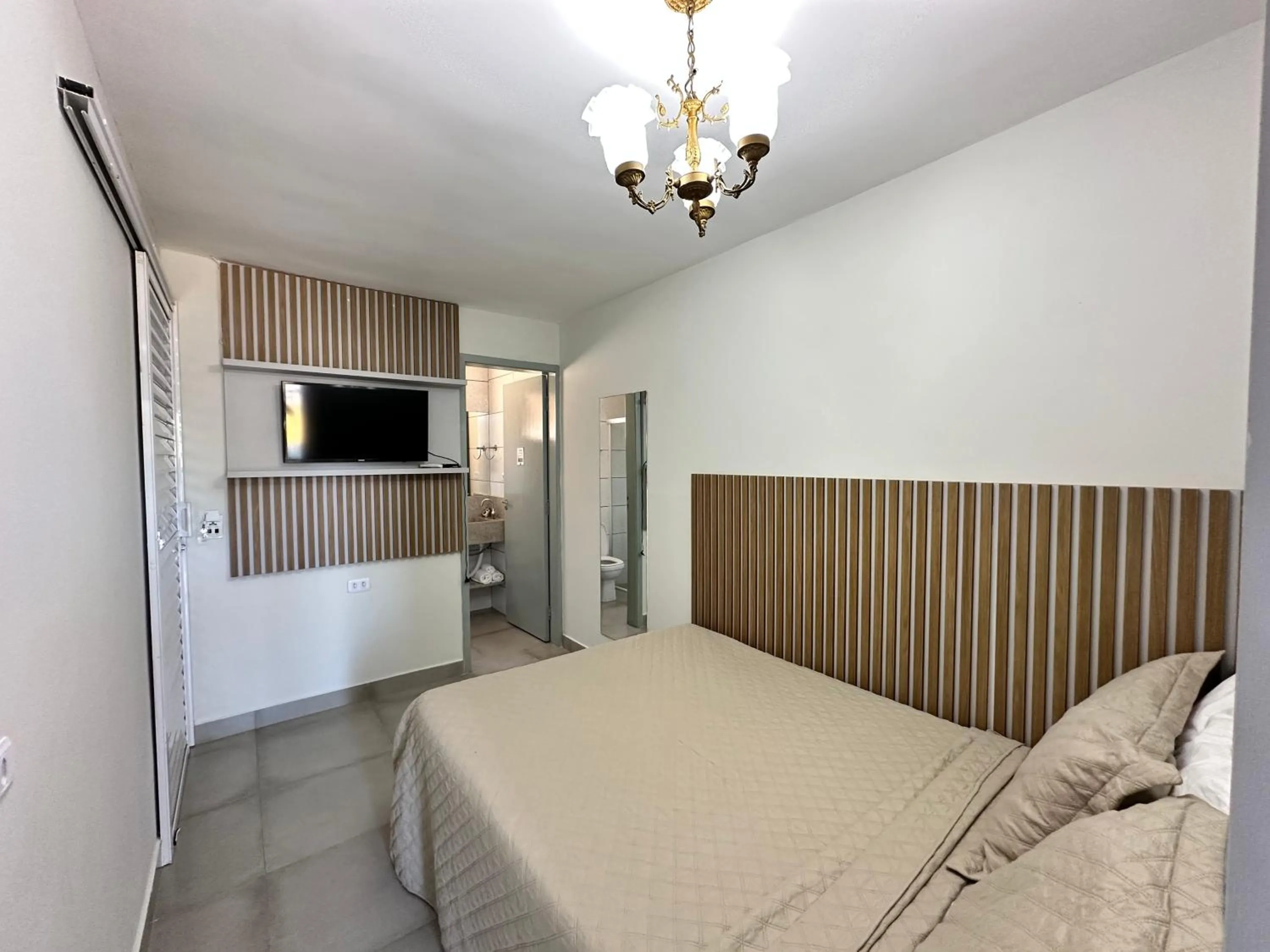 Bed in Pousada Praia Grande