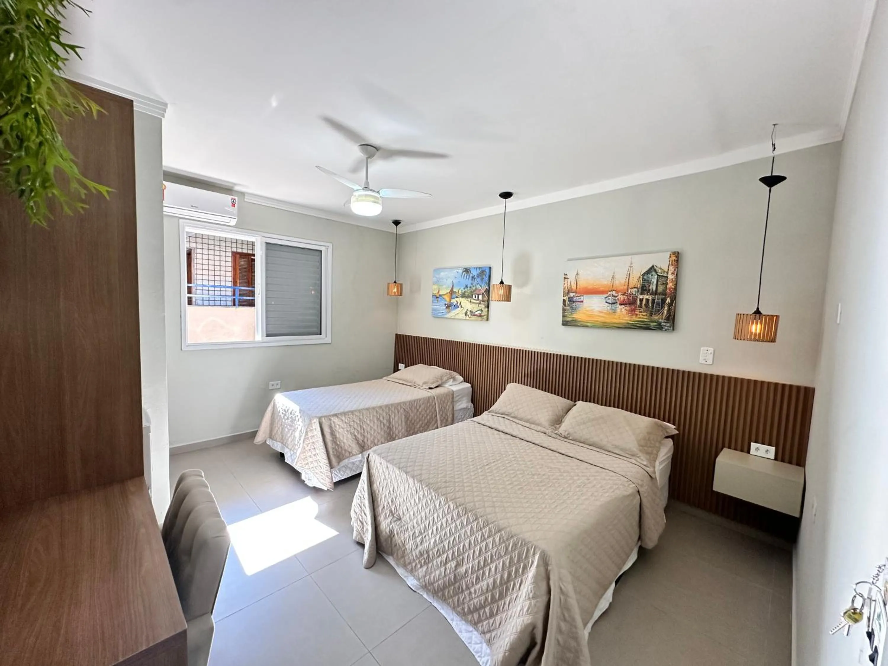 Bed in Pousada Praia Grande