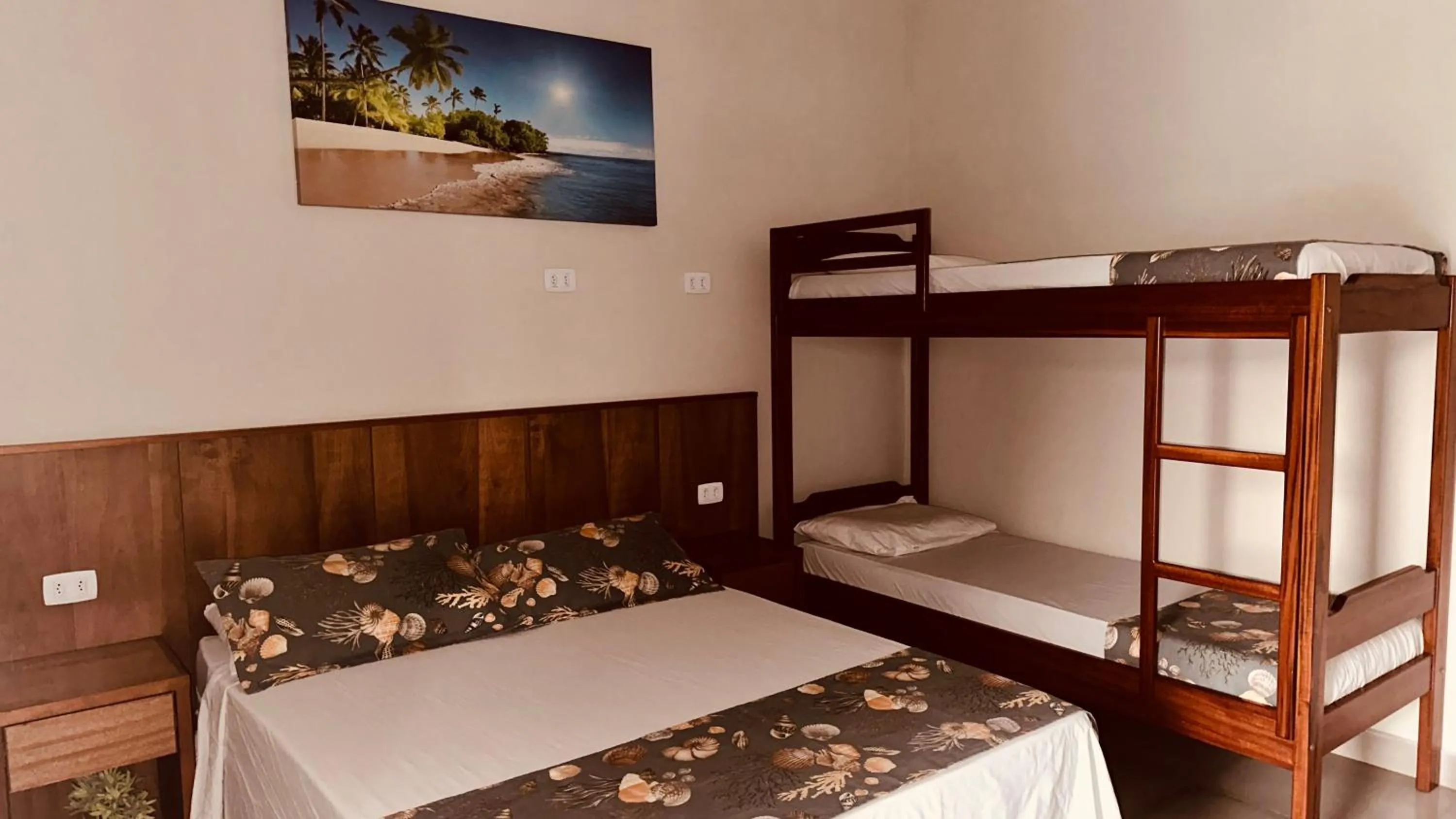 Bed in Pousada Praia Grande
