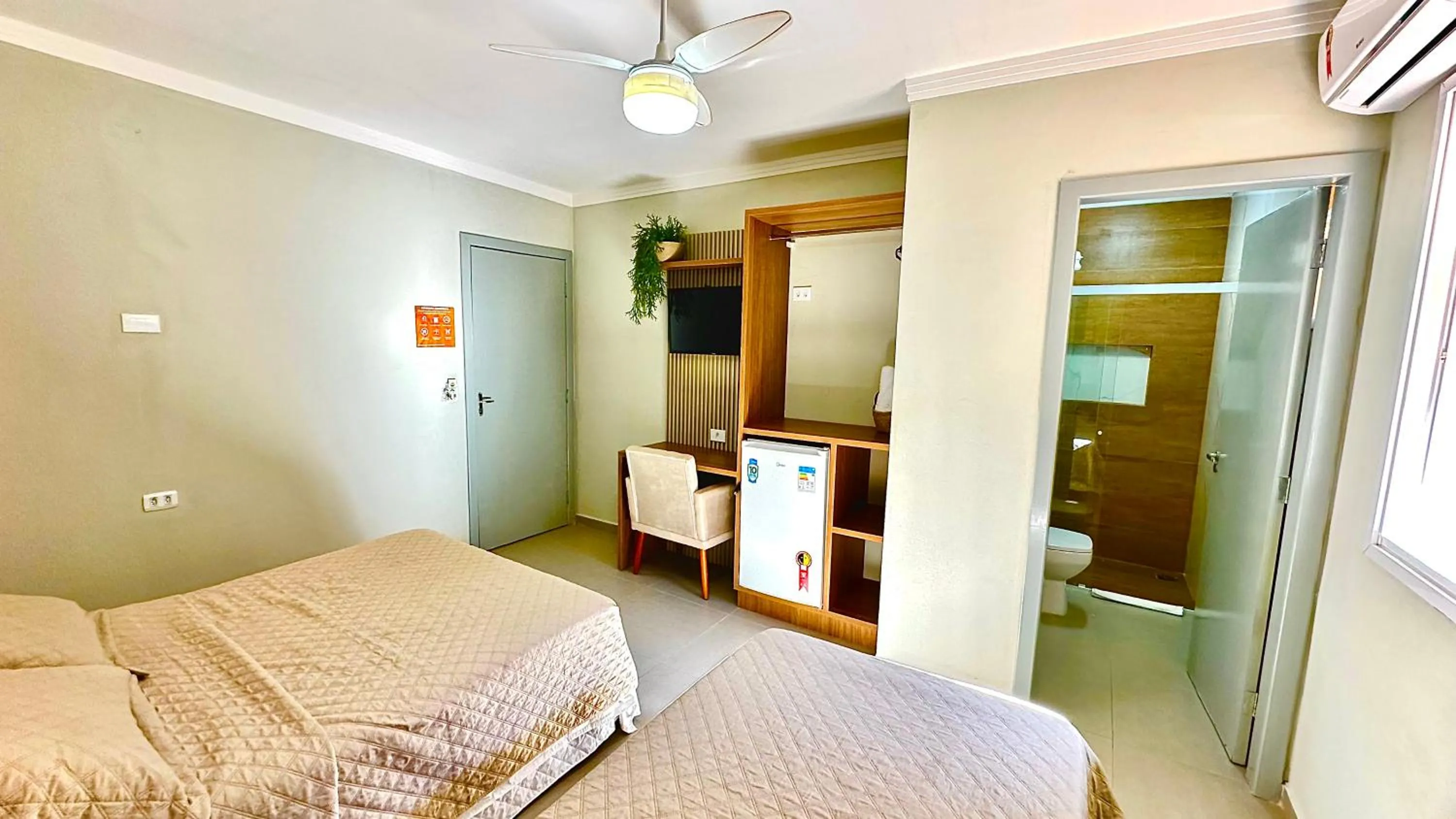 Bed in Pousada Praia Grande