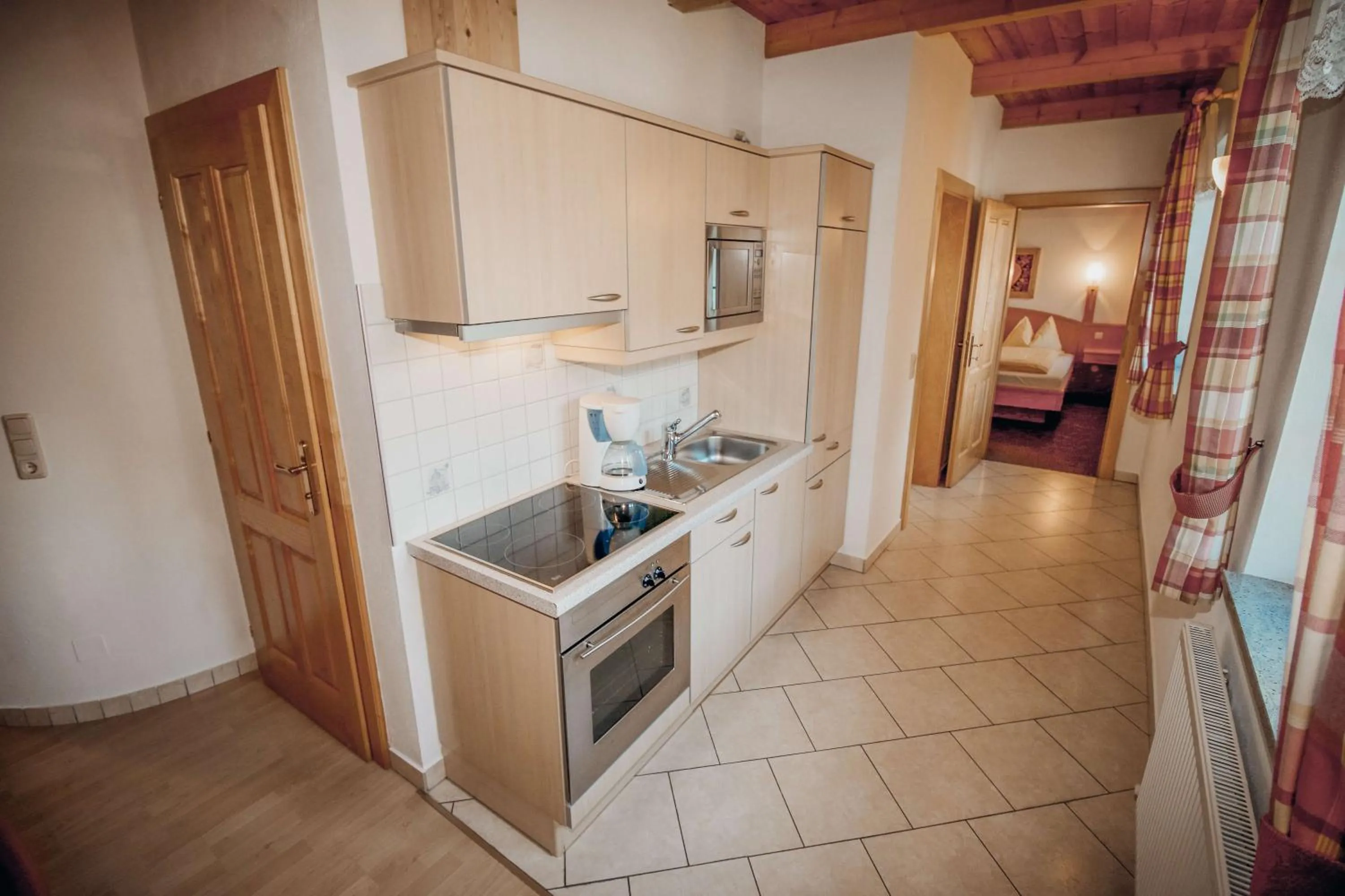 Kitchen or kitchenette in Appartements Wieshof